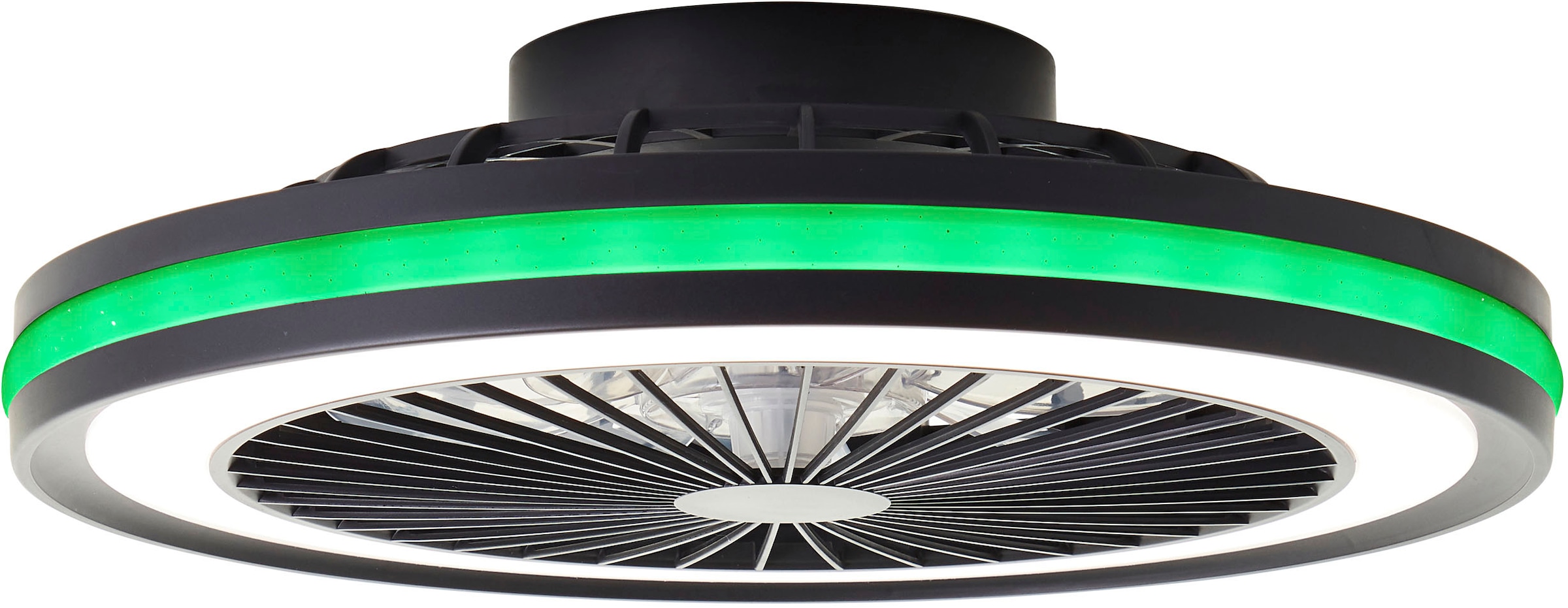 Brilliant LED Deckenleuchte »Palmero«, mit Ventilator, Ø 47 cm, IC-RGB, 5000 lm, dimmbar, 2700-6500 K