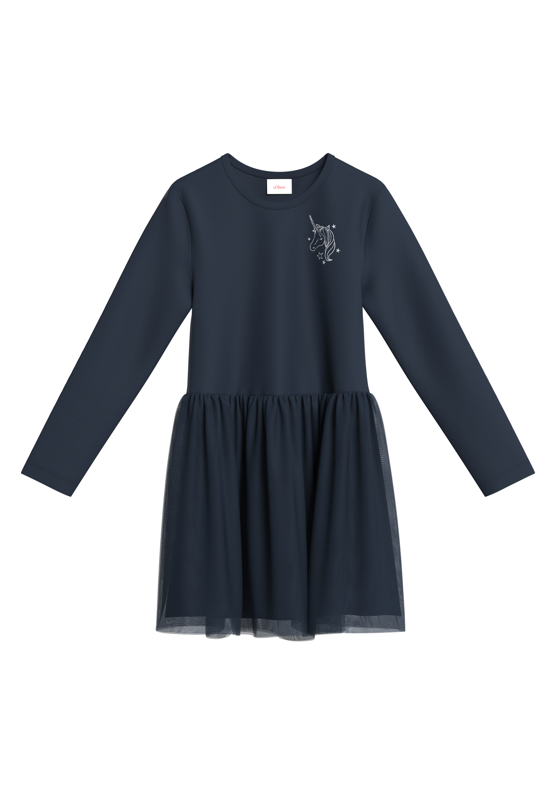 s.Oliver Junior Sweatkleid, mit Rock aus Tüll