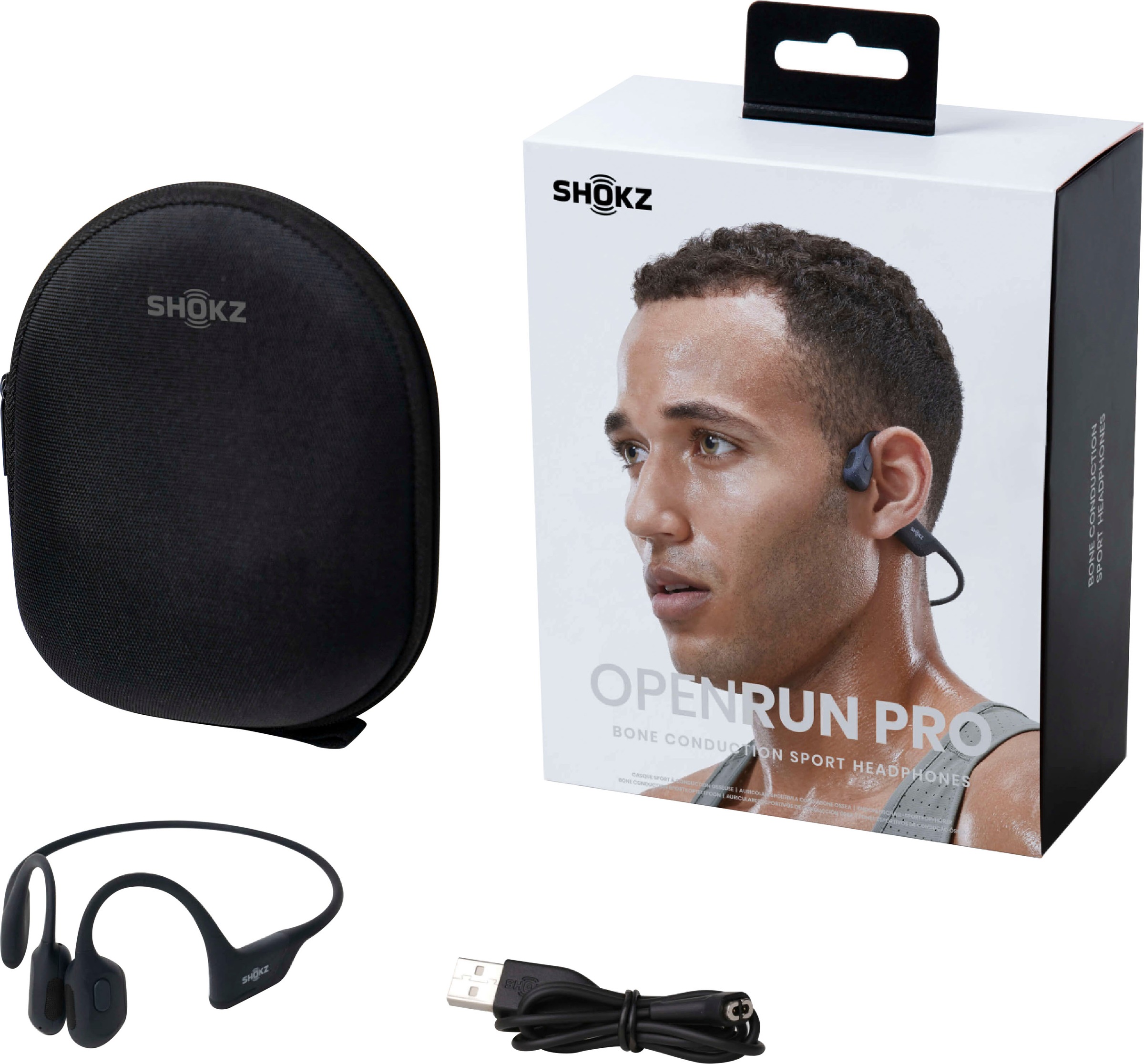 Shokz Sport-Kopfhörer »OpenRun Pro«, Bluetooth, Noise-Cancelling