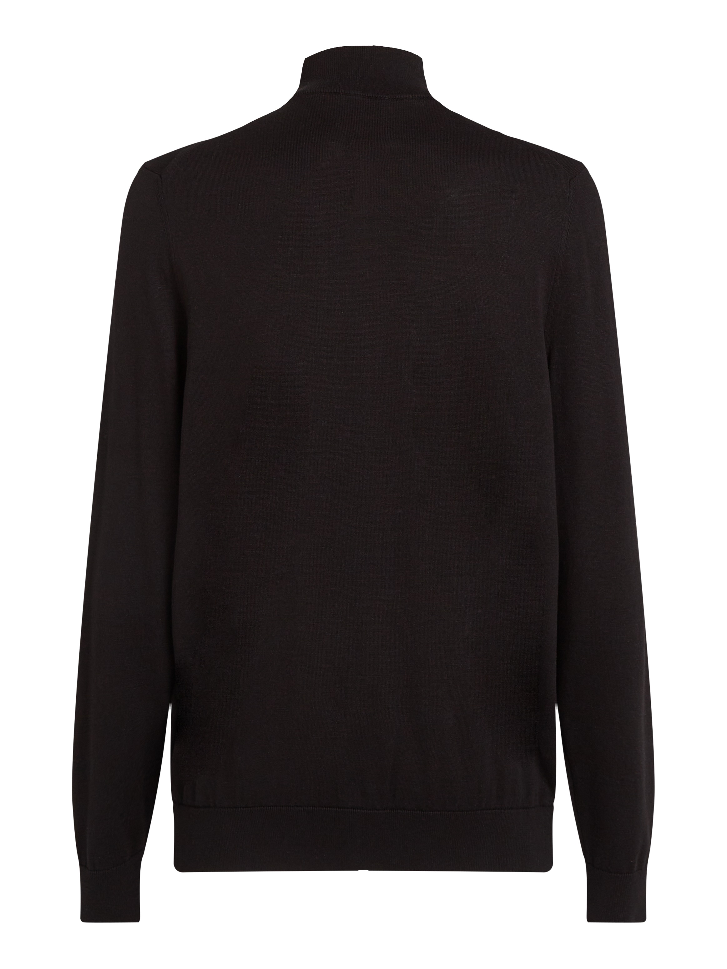 Calvin Klein Stehkragenpullover »COTTON SILK BLEND ZIP JACKET«, mit Logoprint