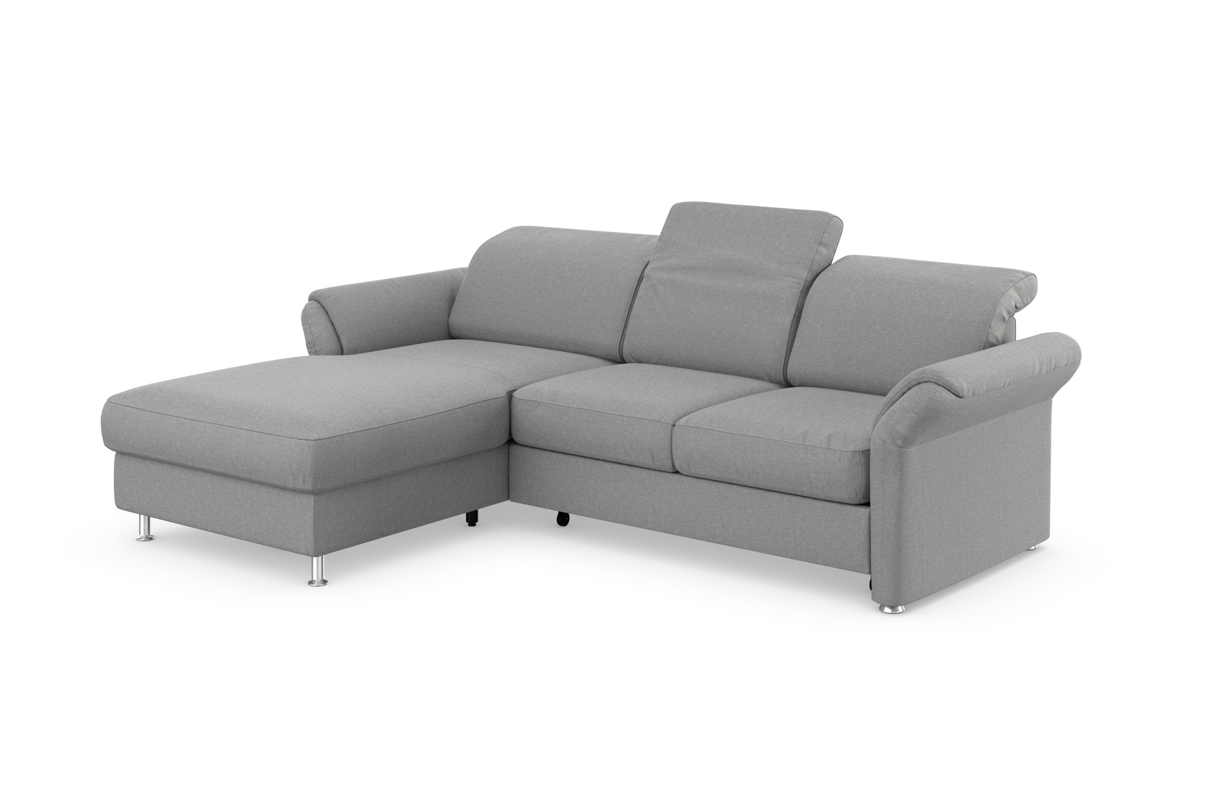sit&more Ecksofa »Apulia L-Form«, wahlweise Bettfunktion, Bettkasten und Kopf- und Armteilverstellung