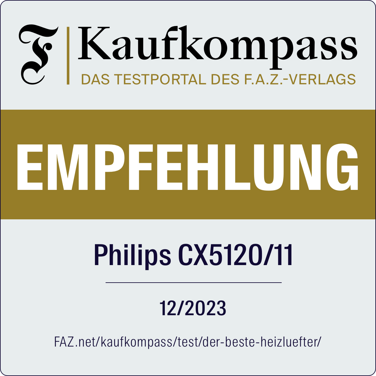 Philips Heizlüfter »aus Keramik, 5000 Series CX5120/11, spart bis zu 50 % Energie«, 2000 W, mit schnellem Aufheizen in nur 2 Sekunden, mit der Air+ App verbunden