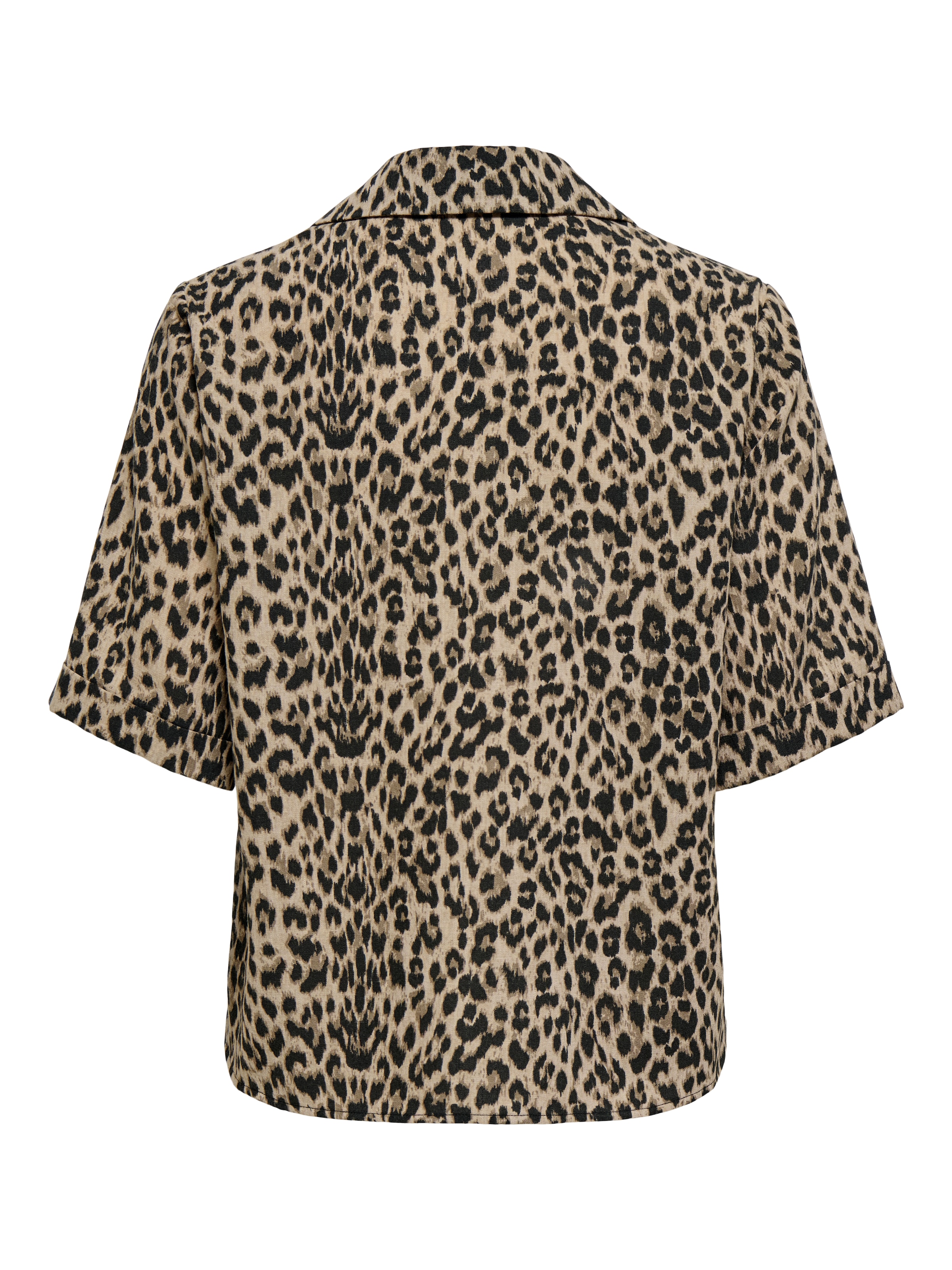 ONLY Kurzarmbluse »ONLEMMIA S/S BUTTON SHIRT PNT« Materialmix, regular fit