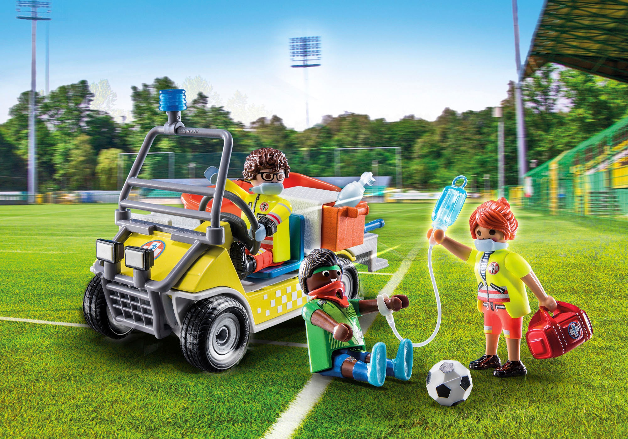 Playmobil® Konstruktions-Spielset »Rettungscaddy (71204), My City Life«, Made in Europe