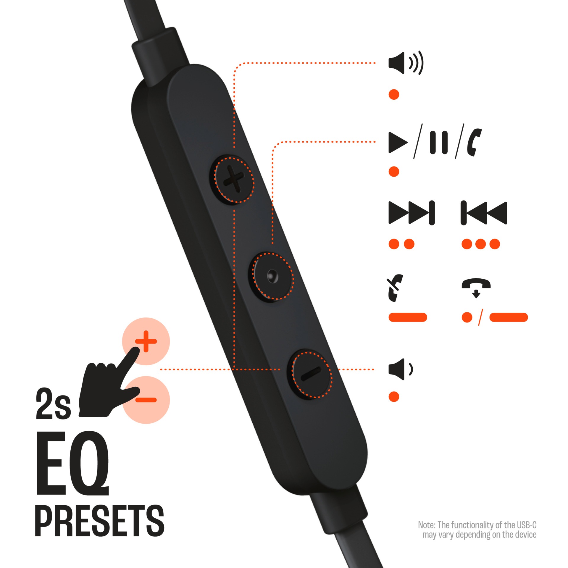 JBL In-Ear-Kopfhörer »Tune 305C«, Freisprechfunktion-Freisprechfunktion