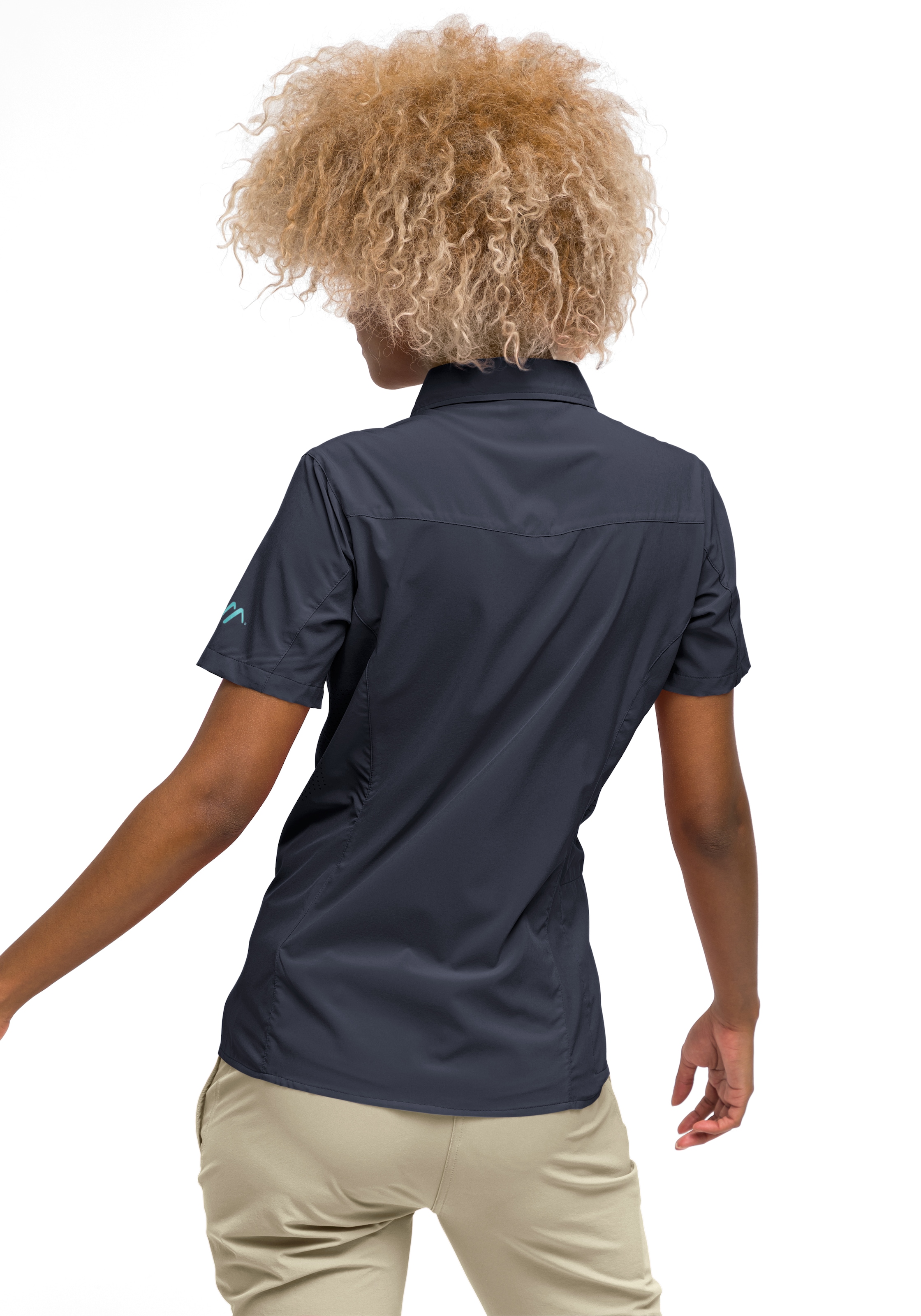 Maier Sports Funktionsbluse »Sinnes Tec WS/S«, Leichte, elastische Trekkingbluse mit Sonnenkragen