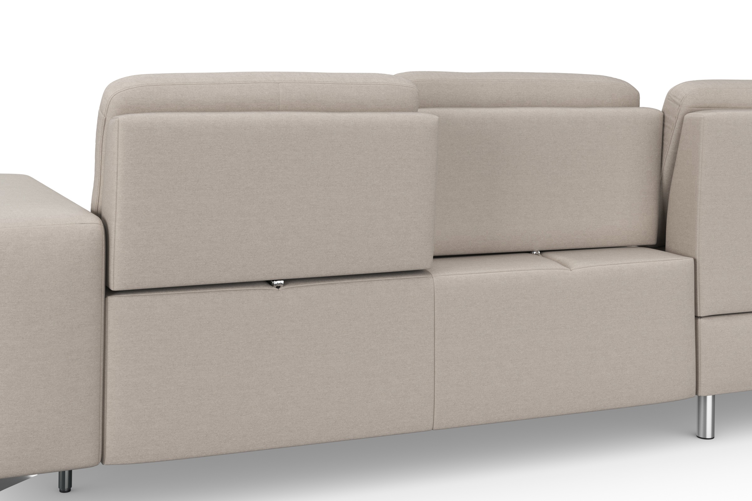 sit&more Ecksofa »Baviene L-Form«, inklusive Sitztiefenverstellung und Federkern, wahlweise Bettfunktion