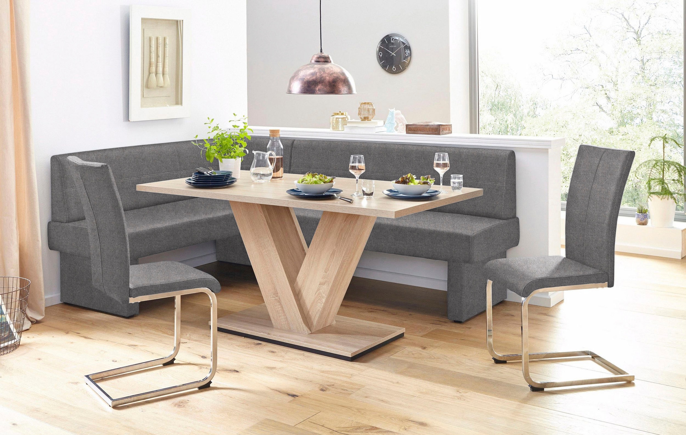 Home affaire Eckbank "Nils" Sitz und Rücken gepolstert, verschiedene Qualit günstig online kaufen