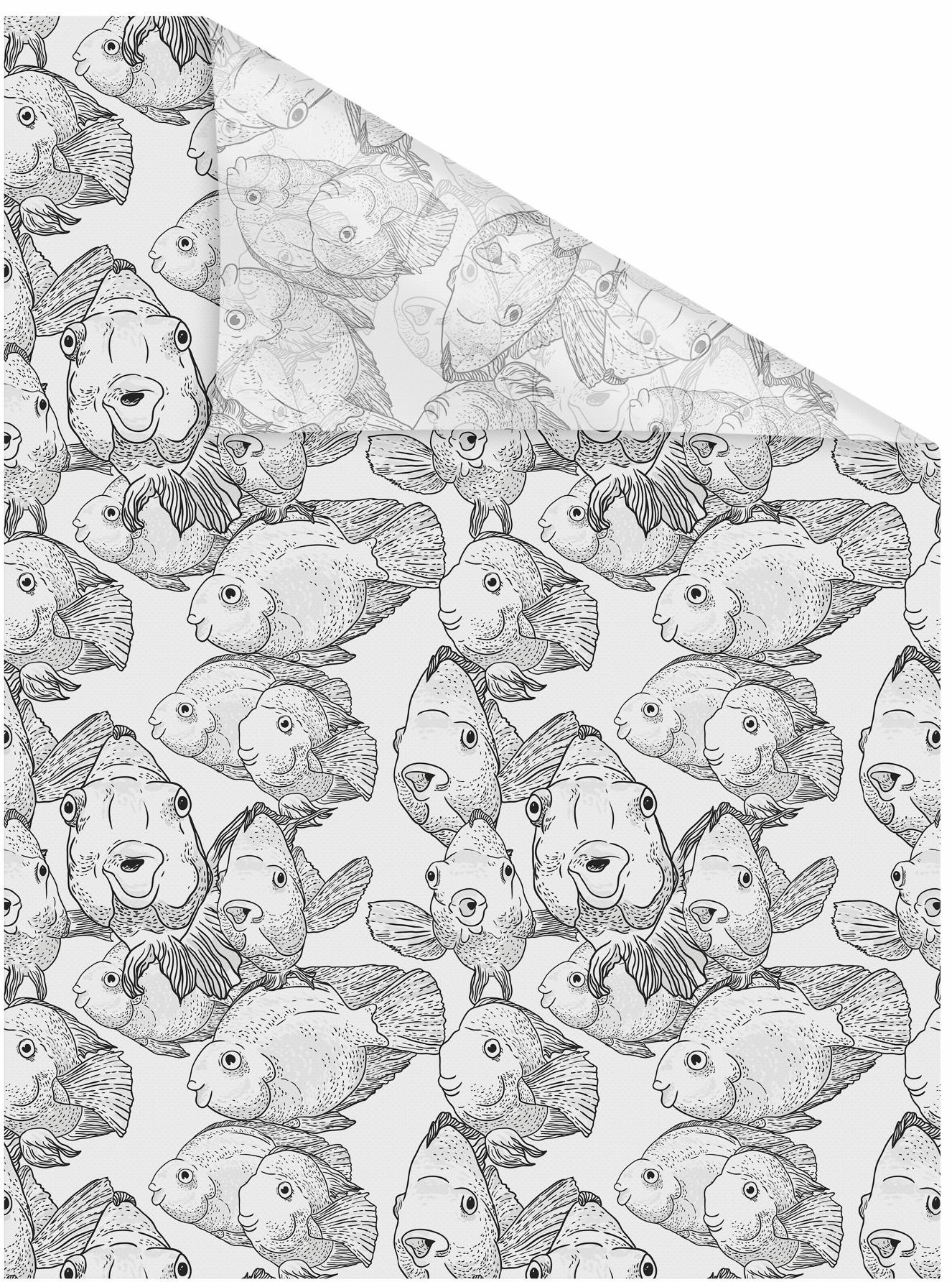 LICHTBLICK ORIGINAL Fensterfolie »Fische« 1 Stk. blickdicht strukturiert Kl günstig online kaufen