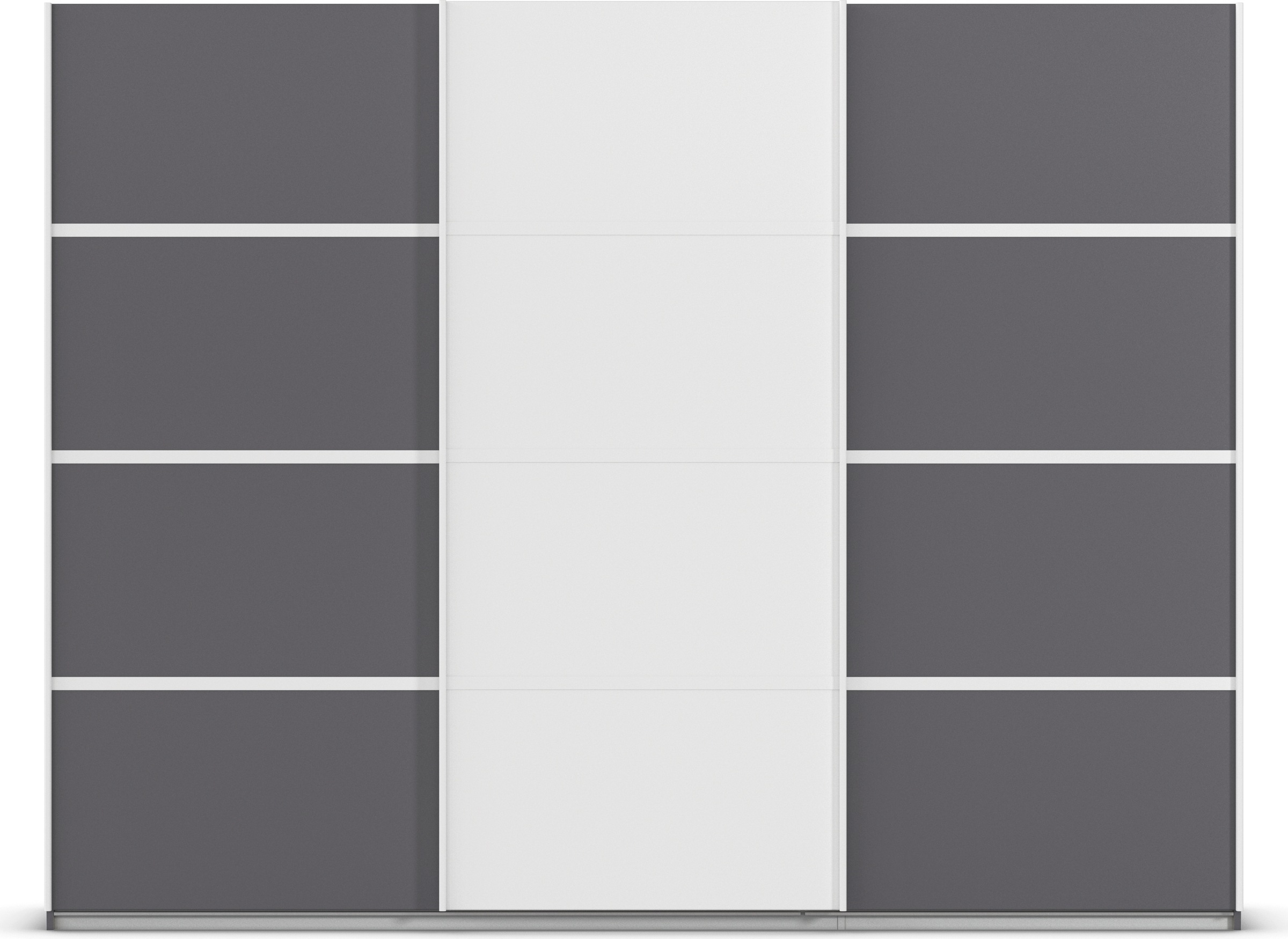 rauch Kleiderschrank »Schwebetürenschrank Garderobe Schrank TOP ANGEBOT Avola«, (in 3 verschiedenen Ausstattungen BASIC/CLASSIC/PREMIUM), mit eleganten Zierleisten in Chrom, Schwarz oder Weiß MADE IN GERMANY