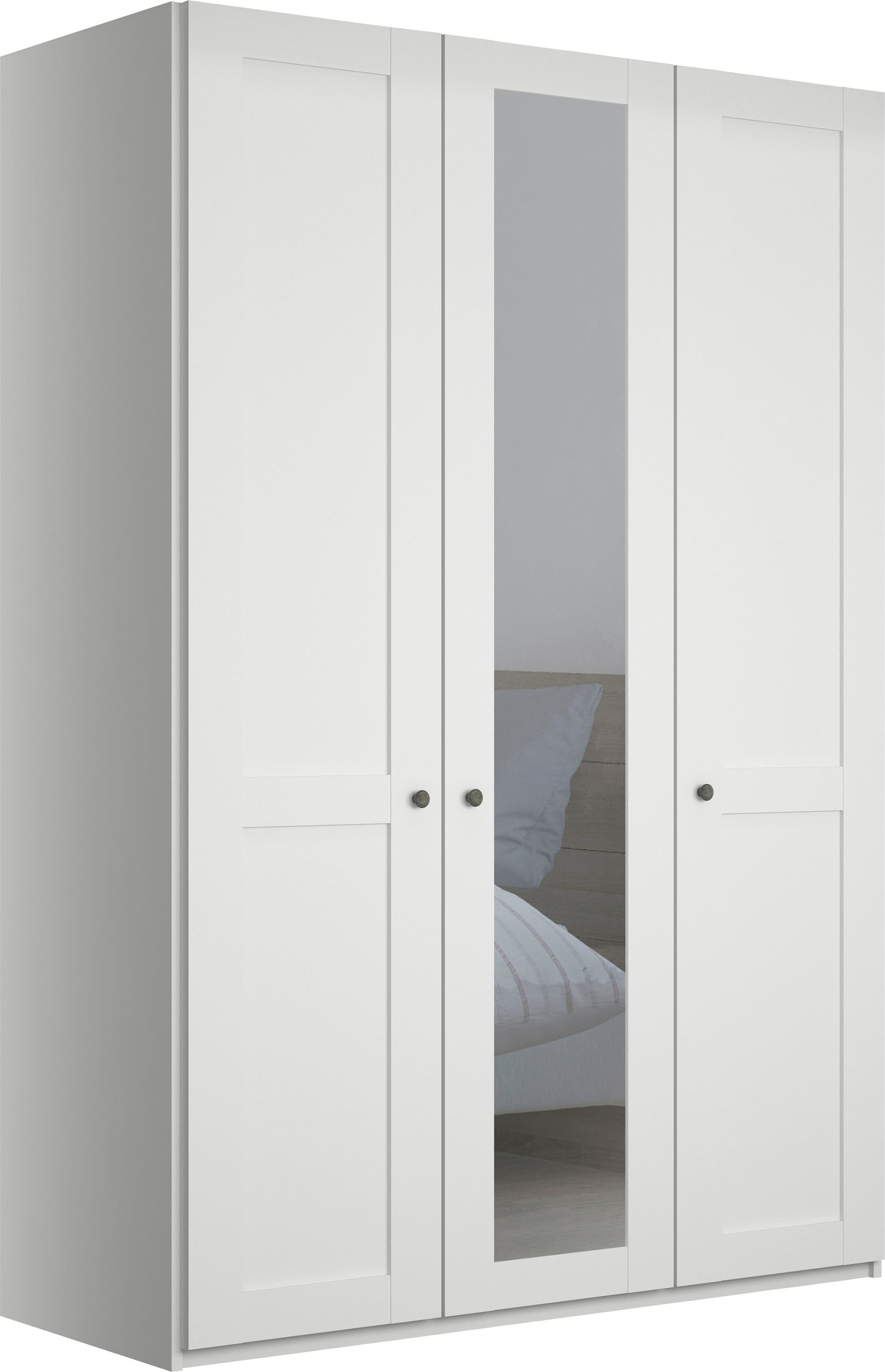 WIEMANN Kleiderschrank »Göteborg, mit 95° Öffnungswinkel, Made in Germany« inkl. Spiegel und Türendämpfung, moderner Landhausstil