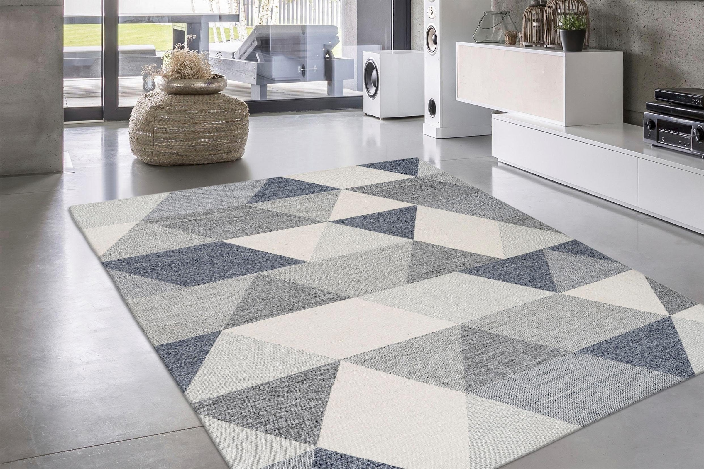 calo-deluxe Teppich »Rico 405«, rechteckig, 10 mm Höhe, In- und Outdoor geeignet, pflegeleicht, Wohnzimmer