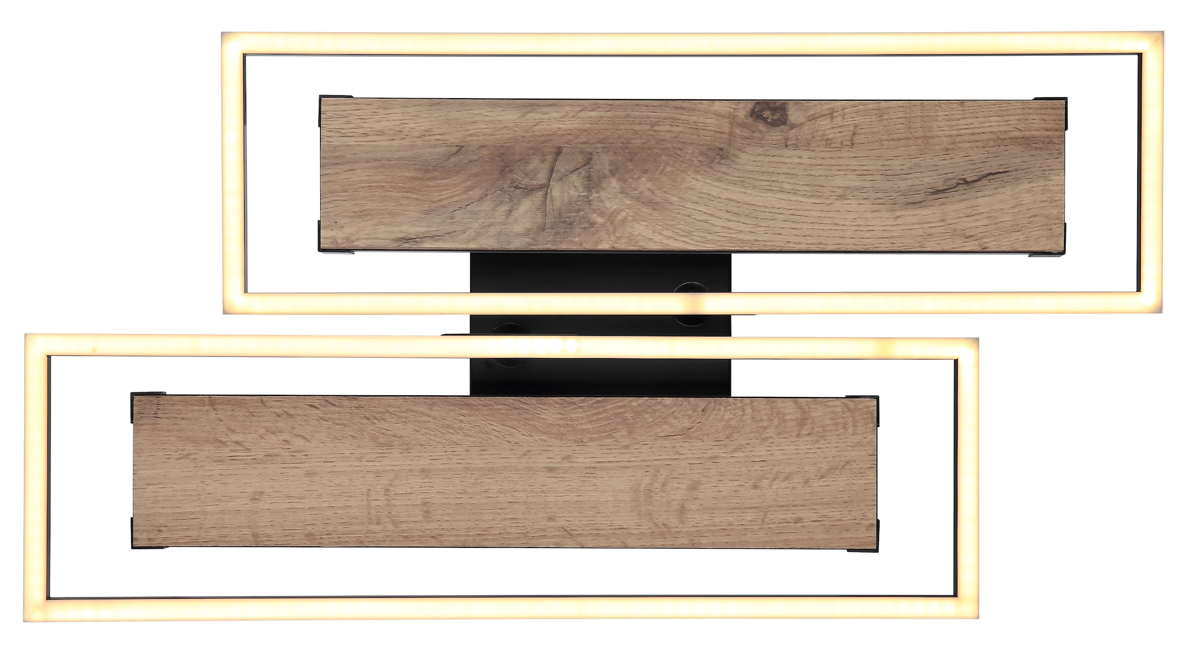 GLOBO LIGHTING LED Deckenleuchte »COLLI« LED-Modul Warmweiß Deckenlampe/Wohnzimmer/Schlafzimmer/modern/Holz