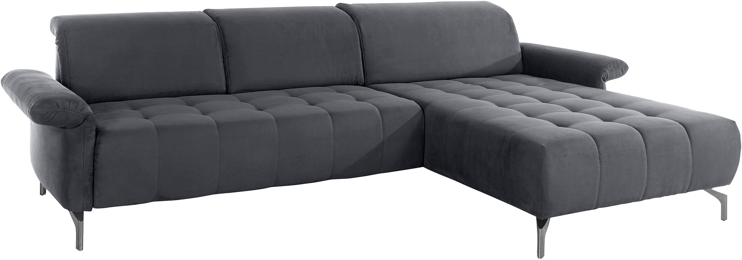 INOSIGN Ecksofa »Fresh L-Form«, Federkern, wahlweise Kopfteilverstellung und motorischer Vorziehsitz