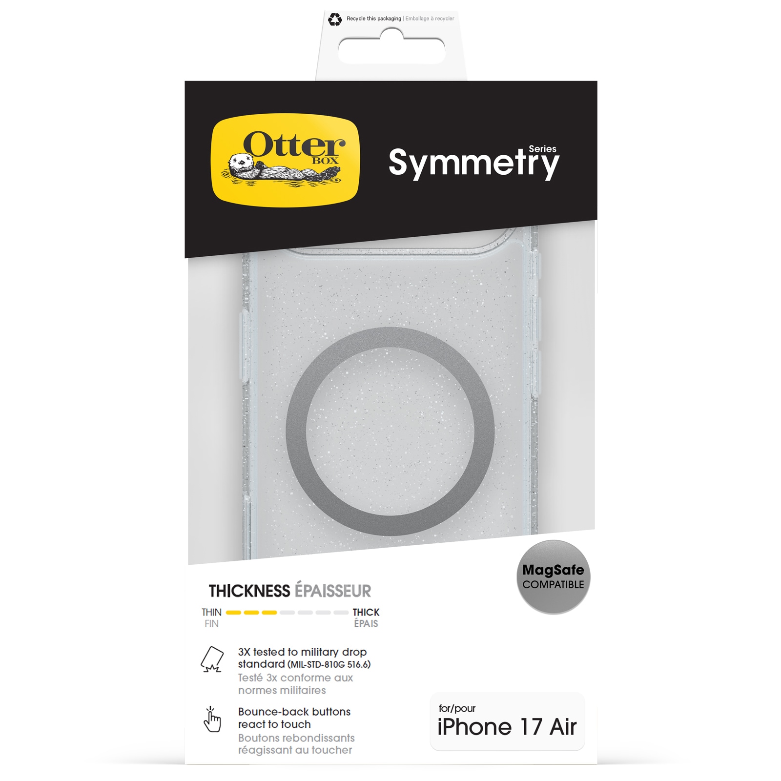 Otterbox Handyhülle »Symmetry Series Case für Apple iPhone Air« Apple iPhone Air Backcover, Schutzhülle, Handyschutzhülle, Case, Schutzcase, stoßfest