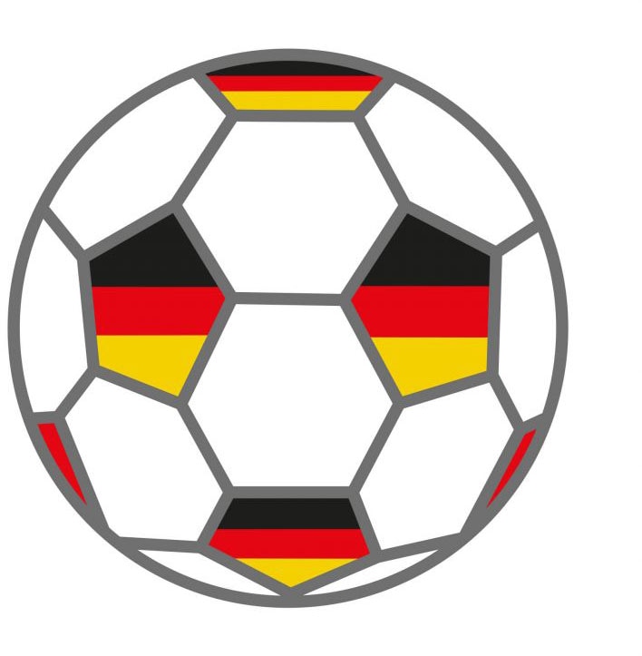 Wall-Art Wandtattoo »Fußball (1 Deutschland bestellen online Fahnen«, + St.)