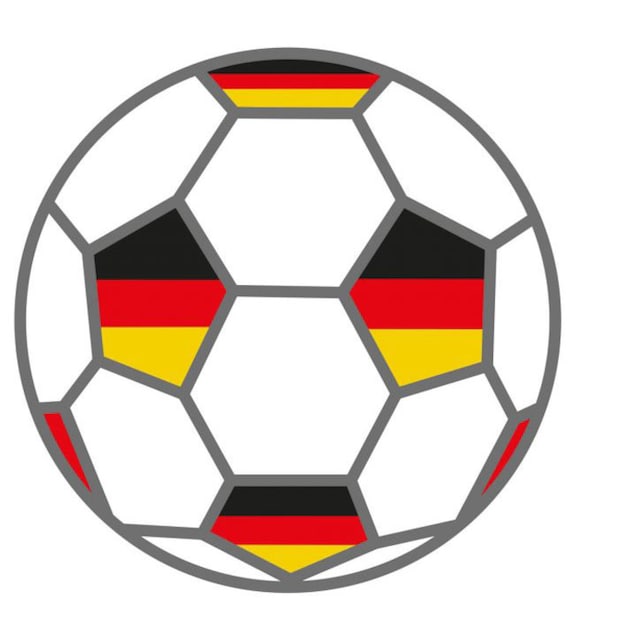 Wall-Art online St.) Deutschland (1 »Fußball bestellen Wandtattoo + Fahnen«,