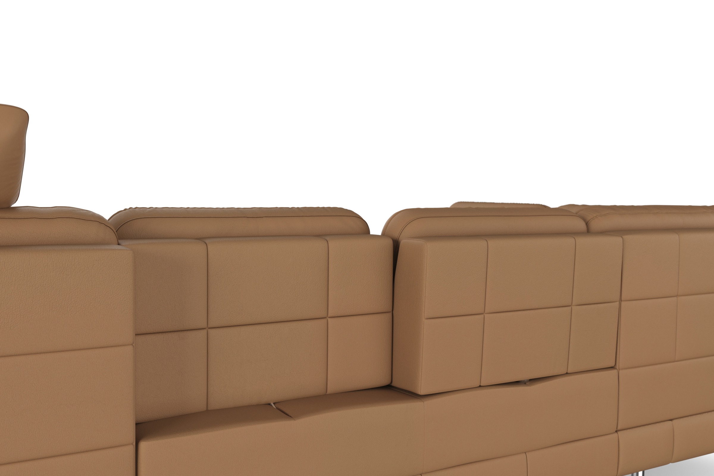 sit&more Wohnlandschaft »Bendigo U-Form«, inklusive Sitztiefenverstellung, Bodenfreiheit 15 cm, in 2 Fußfarben