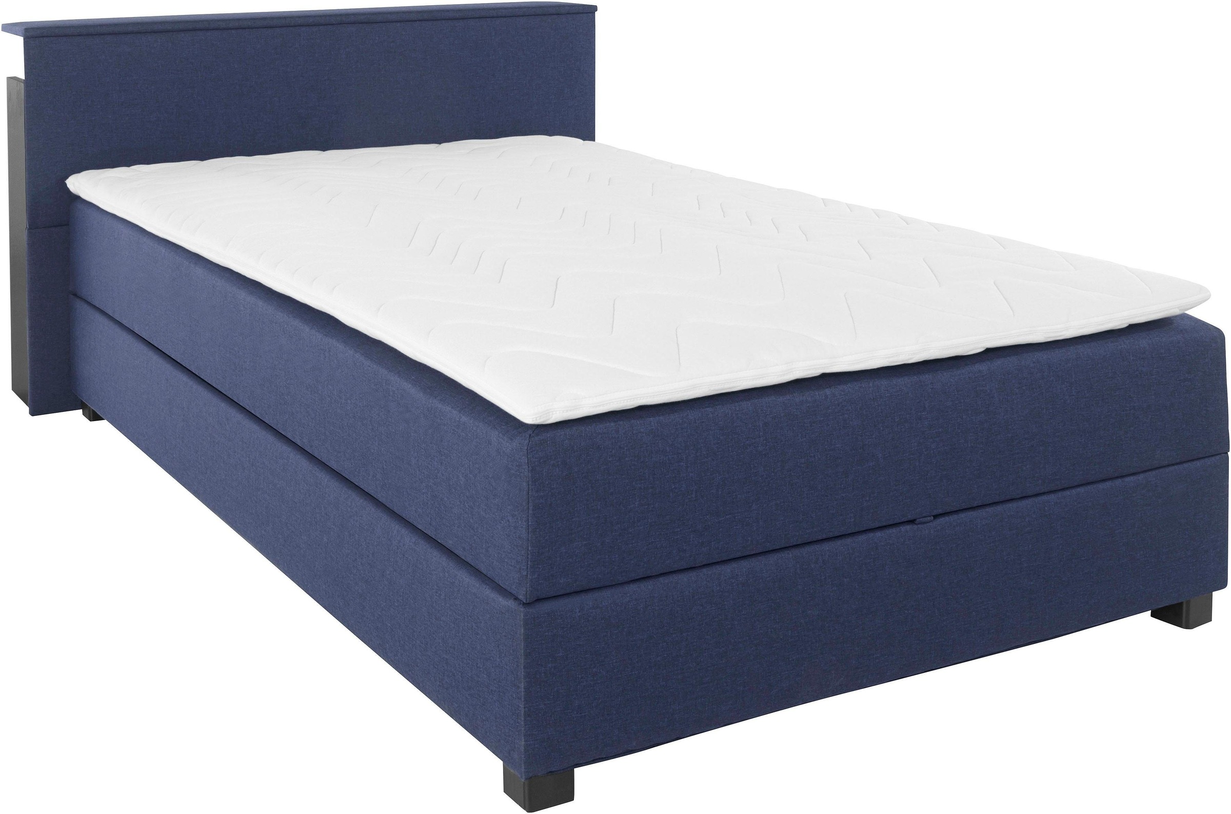 4. Bild von Breckle Northeim Boxspringbett, mit ausziehbarem Regal, Topper und Bettkasten