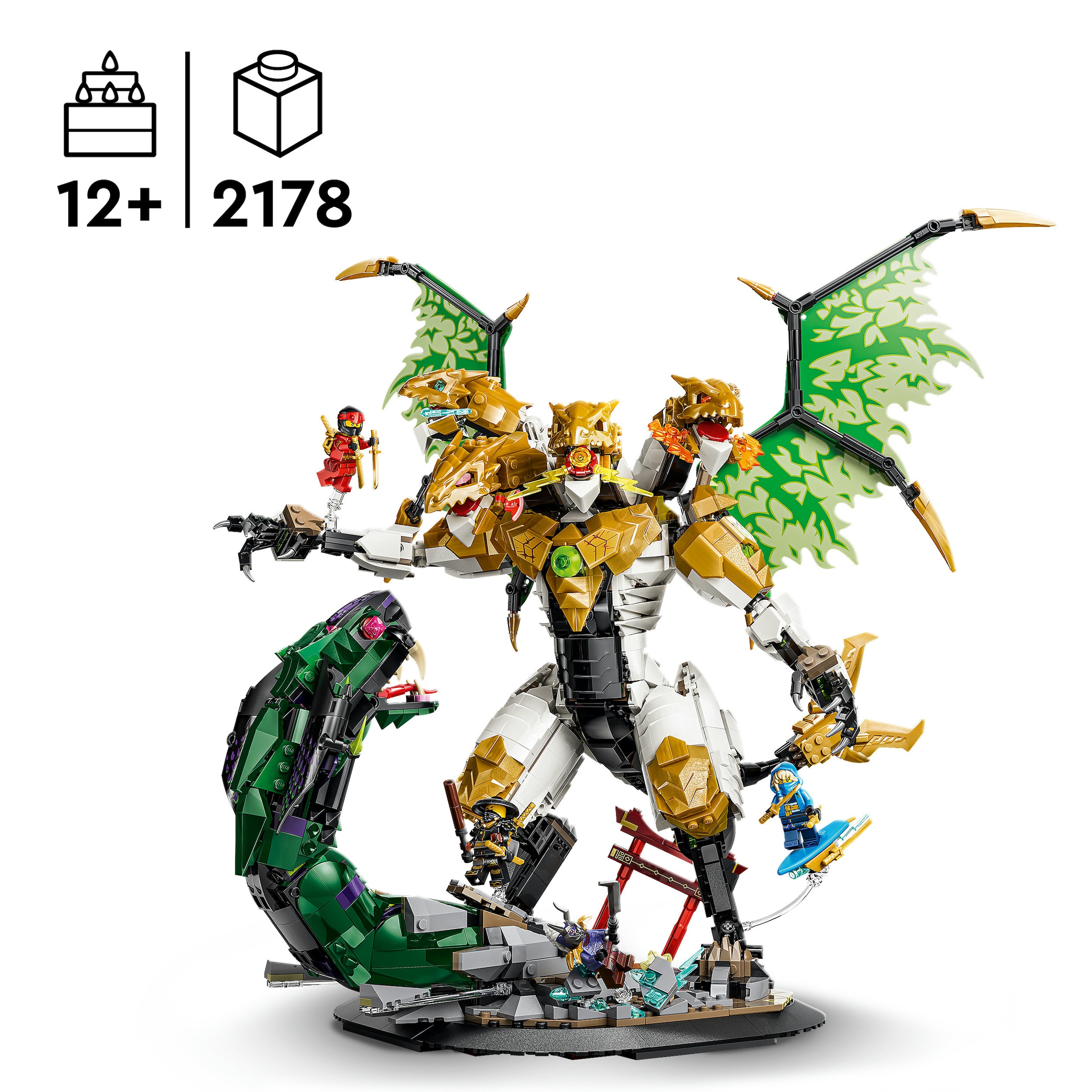 LEGO® Konstruktionsspielsteine »Duell mit dem Ultradrachen (71872), LEGO Ninjago« Made in Europe