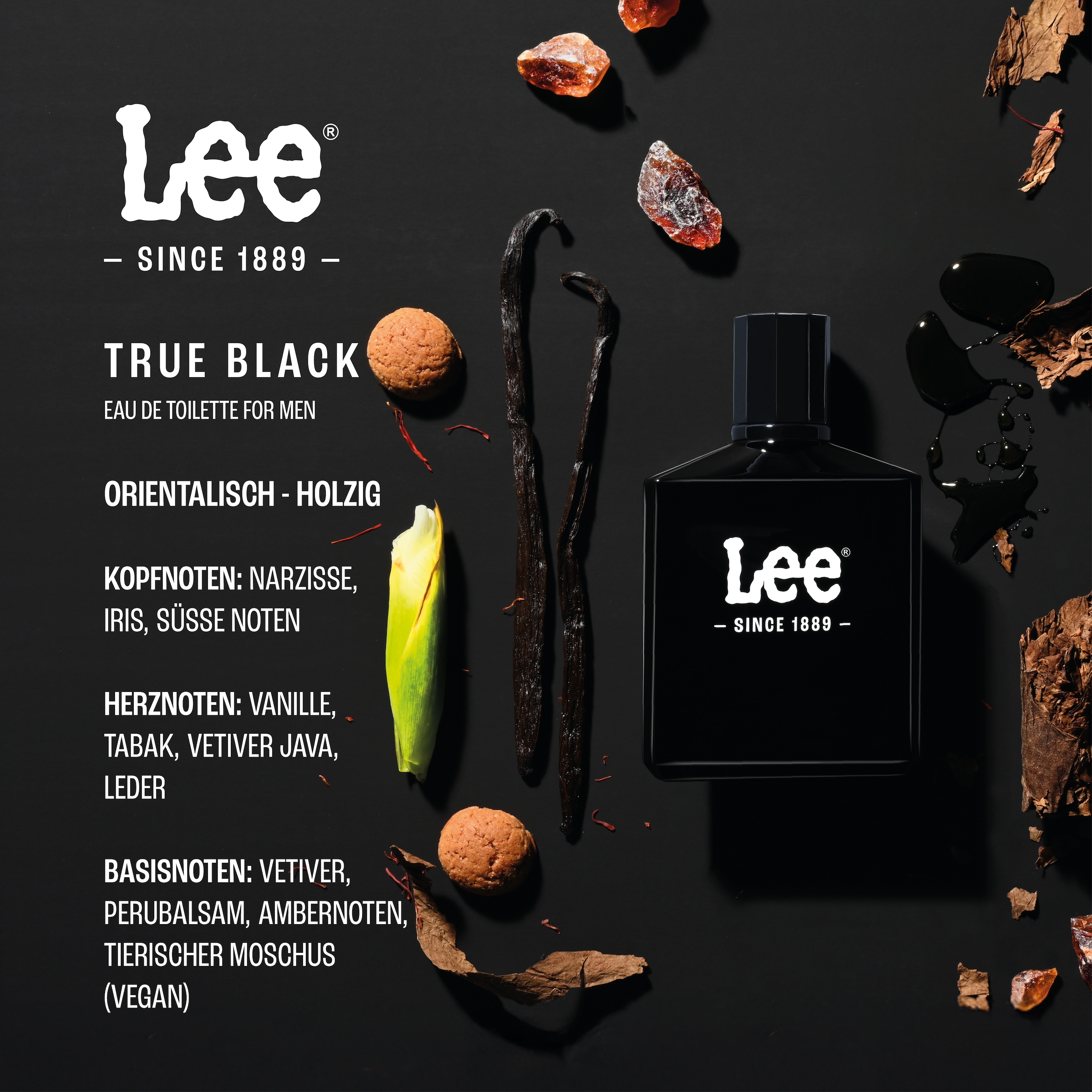 Lee® Eau de Toilette »LEE 1889 TRUE BLACK for men EdT 50ml« , 