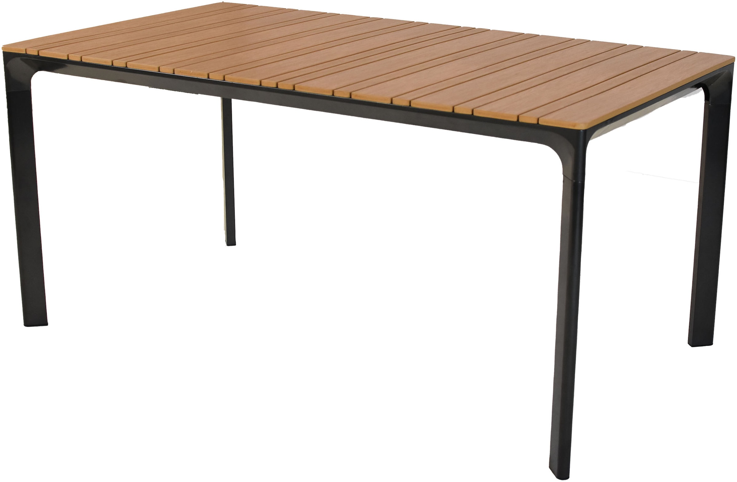 MERXX Garten-Essgruppe »»Paliano«« Set, 7 Stk. tlg. Applikationen, Armlehnen und Tischplatte aus Kunststoff in Holzoptik