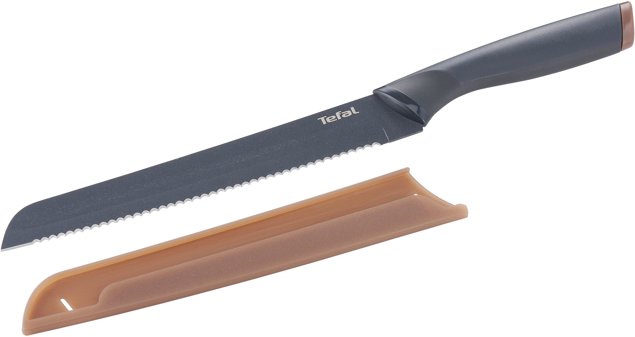Tefal Brotmesser »Fresh Kitchen« 20 cm, Klingen aus rostfreiem Stahl, Titan günstig online kaufen