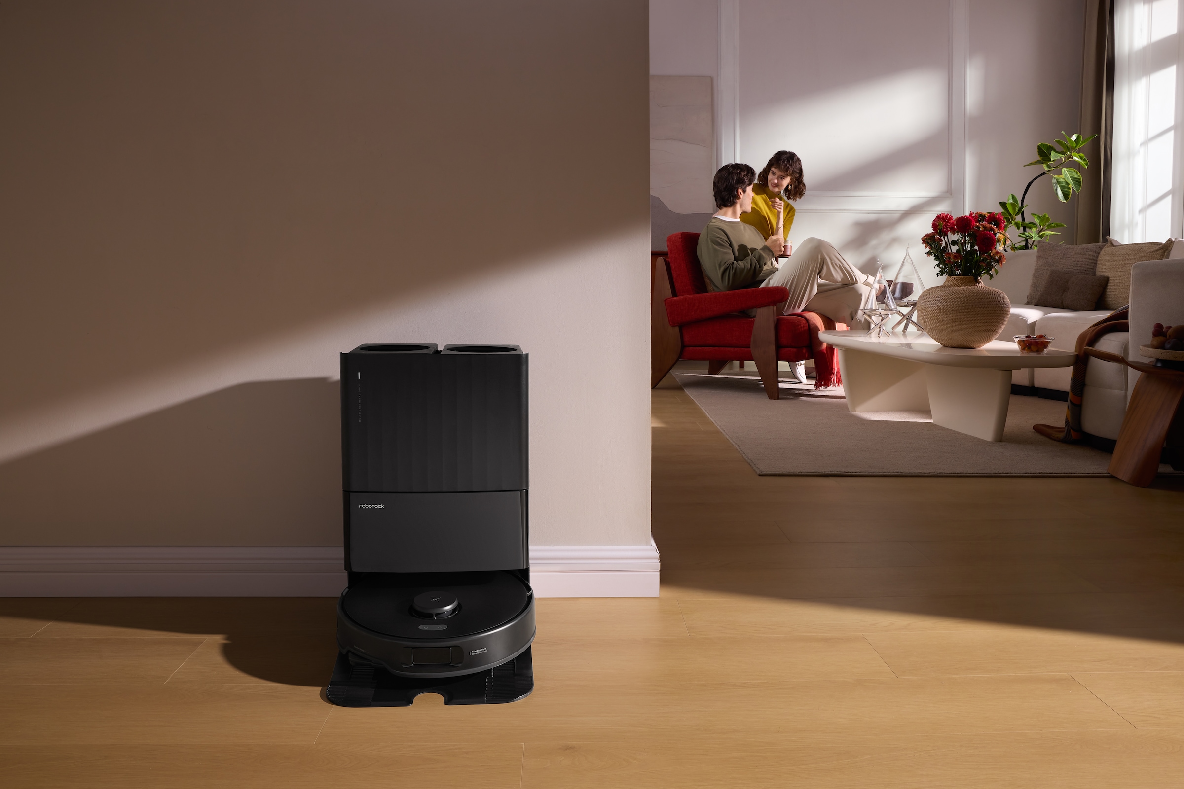 Roborock Saugroboter »Roborock Qrevo Edge 5V1 mit Wischfunktion, virtuelle Sperrzonen,« intellig. Software, präzise Raumzuordnung, individ. Reinigungspläne