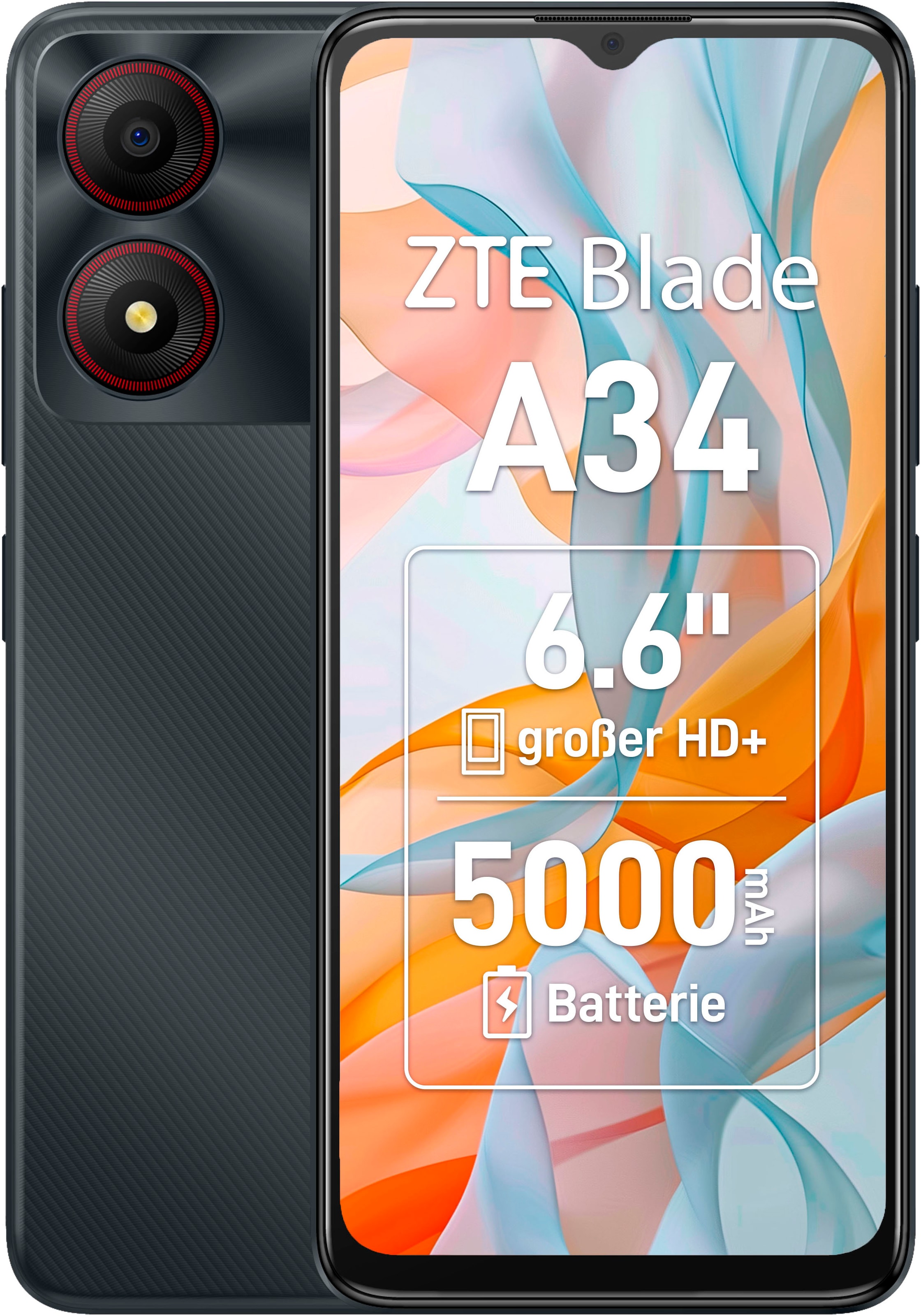 Smartphone »Blade A34«, Grau