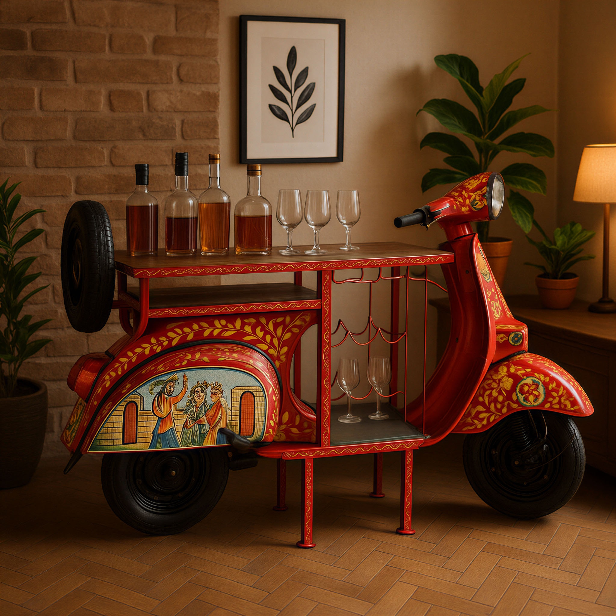 SIT Bartisch 1 Stk. tlg. aus einem recycelten Roller