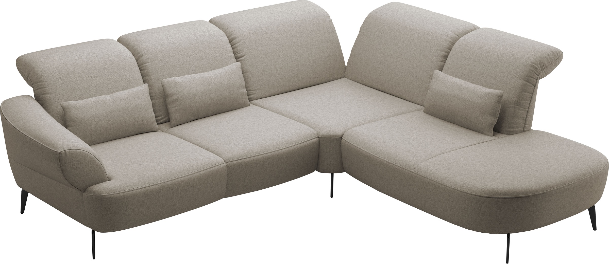 sit&more Ecksofa »Dance«, inkl.System Click&Seat und Sitztiefenverstellung