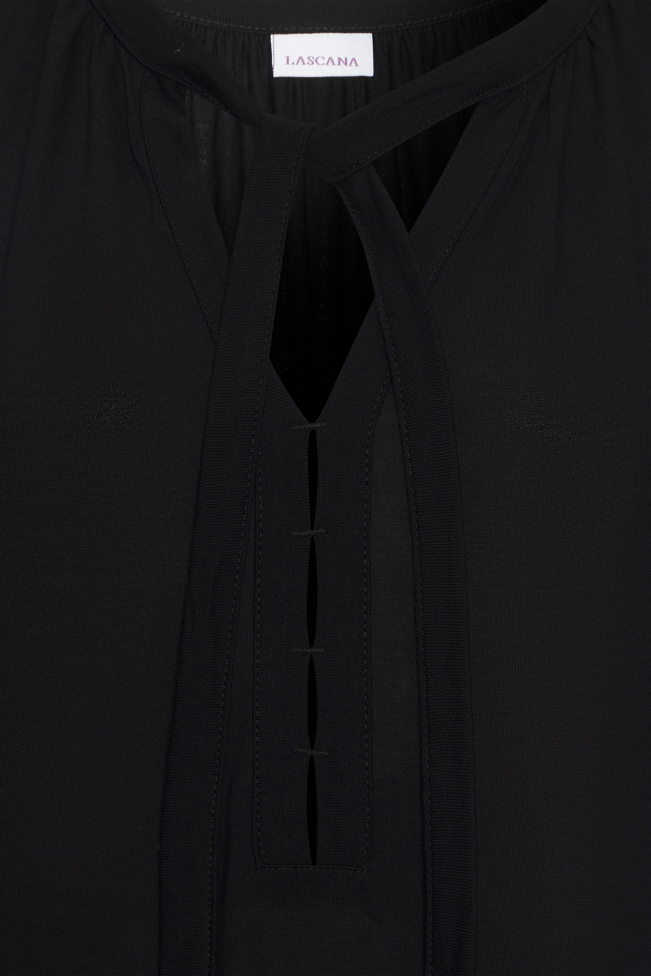 LASCANA Tanktop mit Bändern am Ausschnitt, lockeres Jerseytop