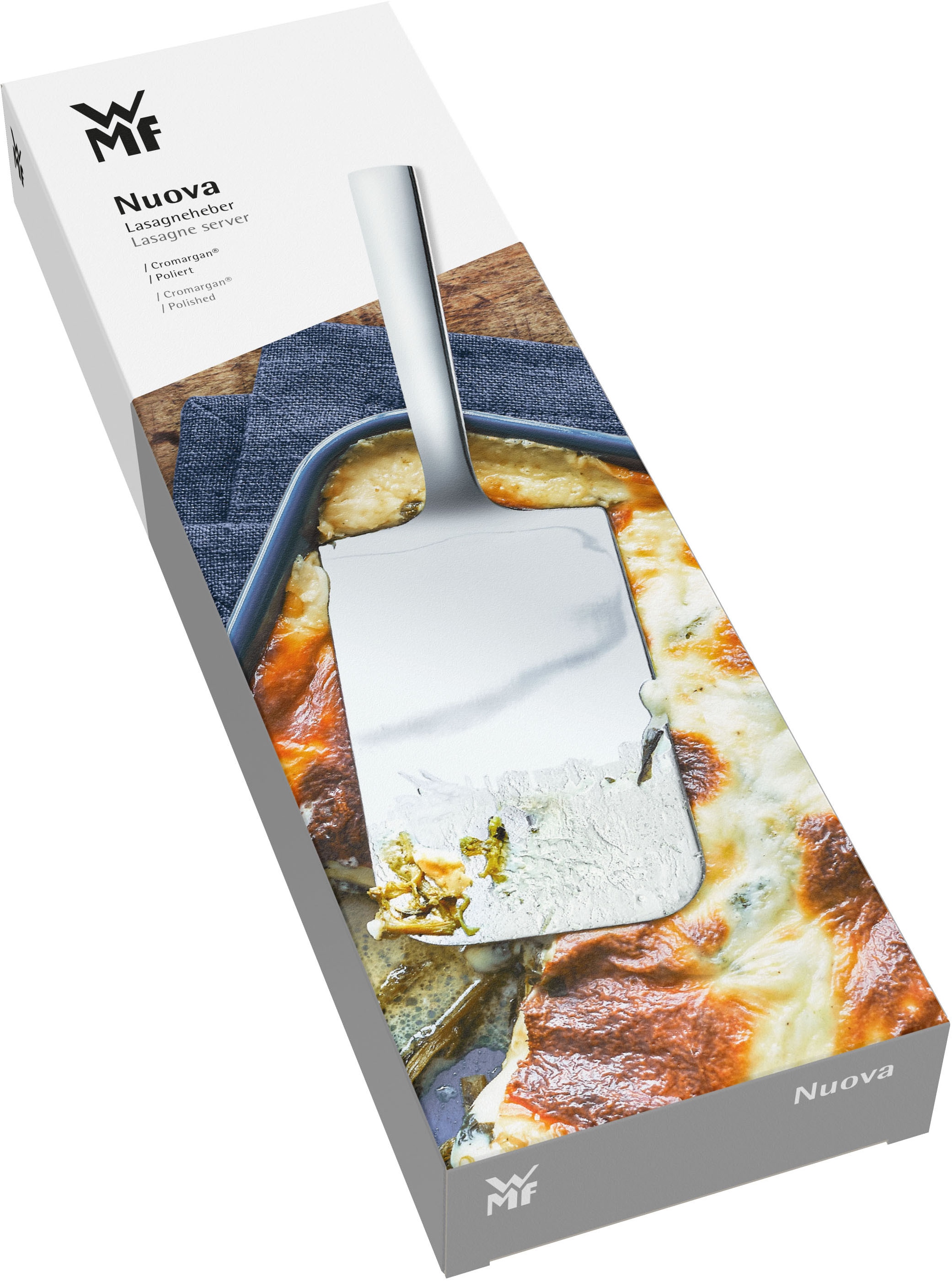 WMF Küchenschaufel »Nuova«, (1 tlg.), Lasagneheber, Pizzaheber, Cromargan Edelstahl, Geschenkverpackung