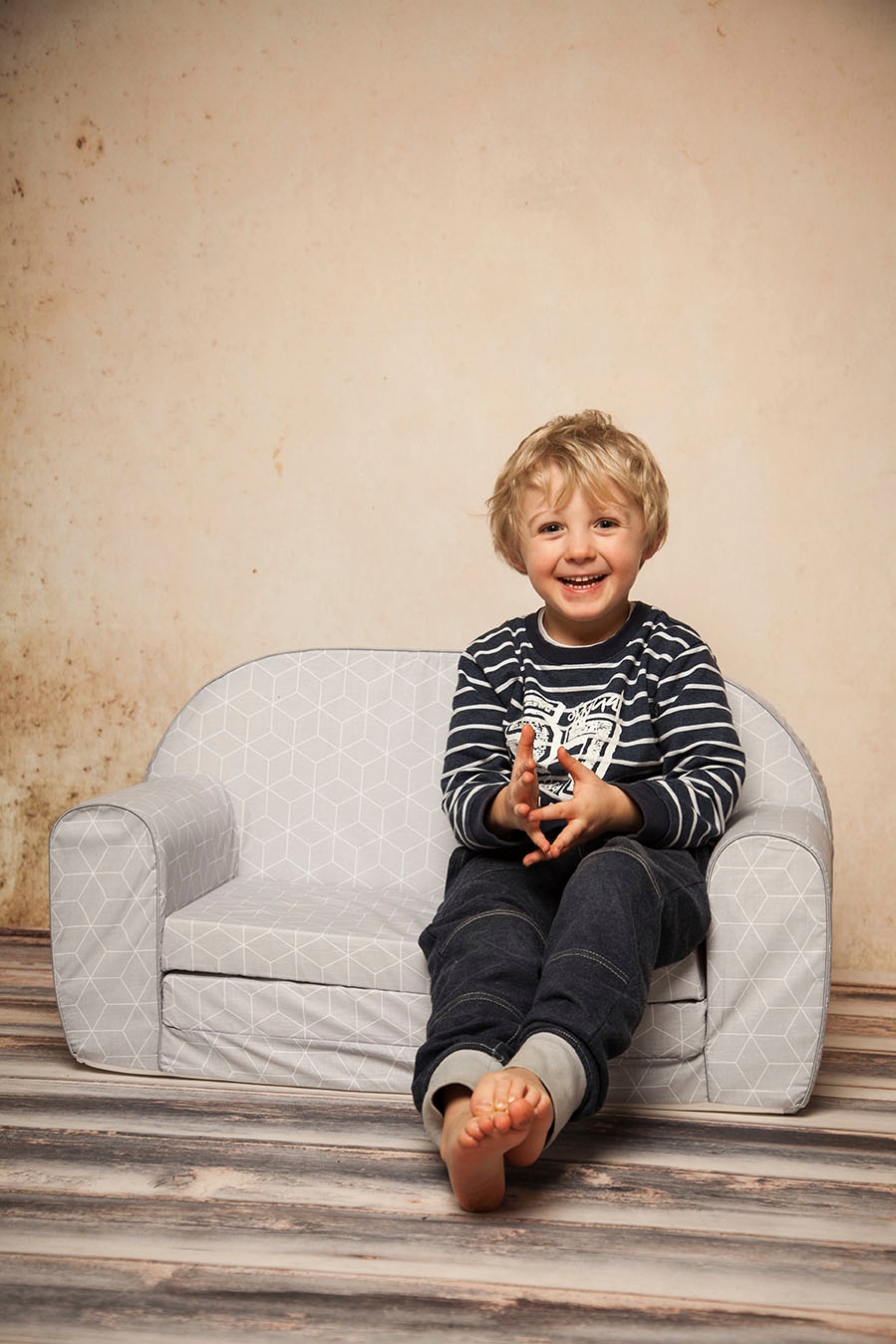 Knorrtoys® Sofa »Geo Cube Grey«, für Kinder; Made in Europe
