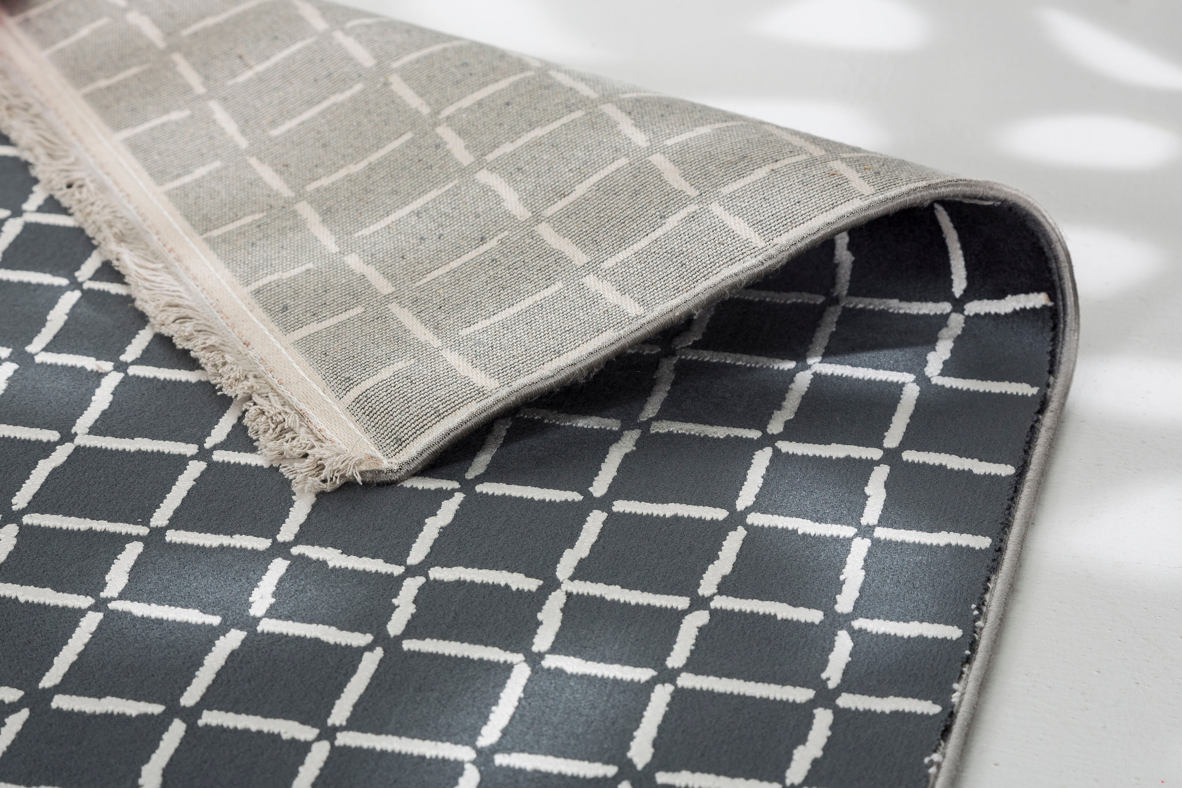 SCHÖNER WOHNEN-Kollektion Teppich »Magic 6104«, rechteckig, 7 mm Höhe, Hoch Tief Struktur, mit Viskose, weich und glänzend