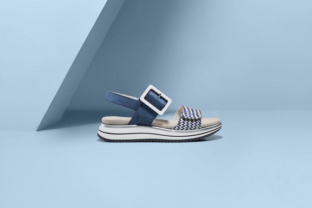 Remonte Keilsandalette »ELLE-Collection«  , Sommerschuh, Sandale, Komfortschuh mit praktischen Klettverschlüssen