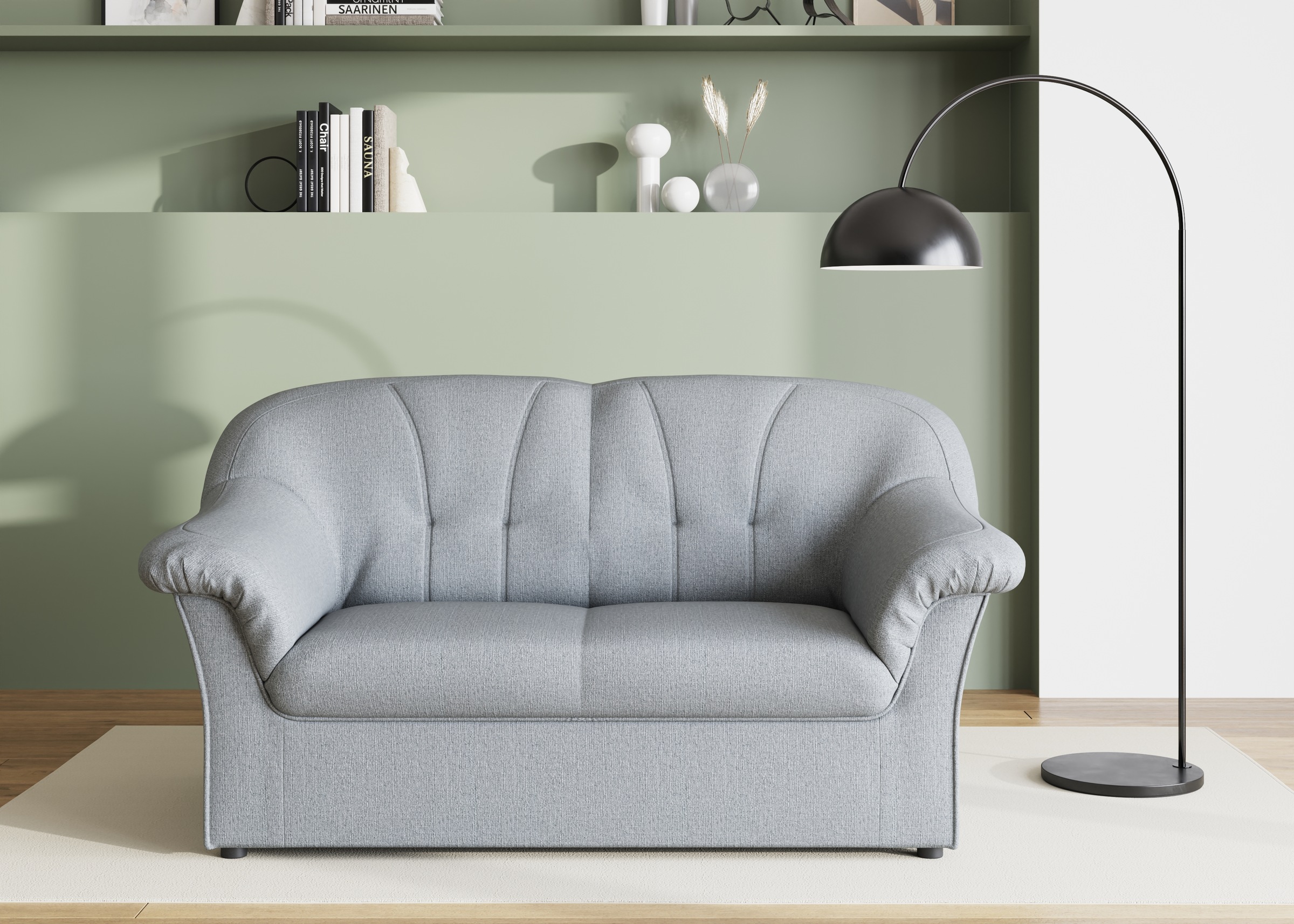 DOMO collection 2-Sitzer "Pegnitz für kleine Räume, Breite 155cm,", zeitlos günstig online kaufen