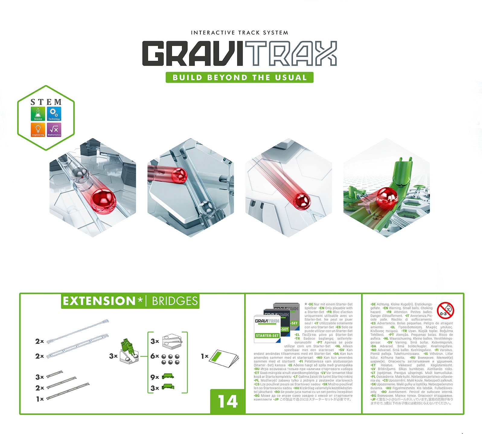 Ravensburger Kugelbahn-Bausatz »GraviTrax Extension Bridges«, Made in Europe