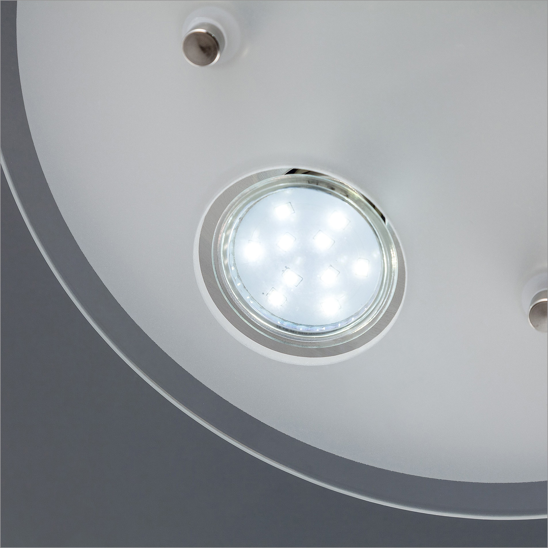 LED auf flammig-flammig, LED Glas 250 B.K.Licht 3 Strahler »Dinora«, LED GU10 inkl. Raten Deckenlampe 3W Deckenleuchte Lumen kaufen warmweiß