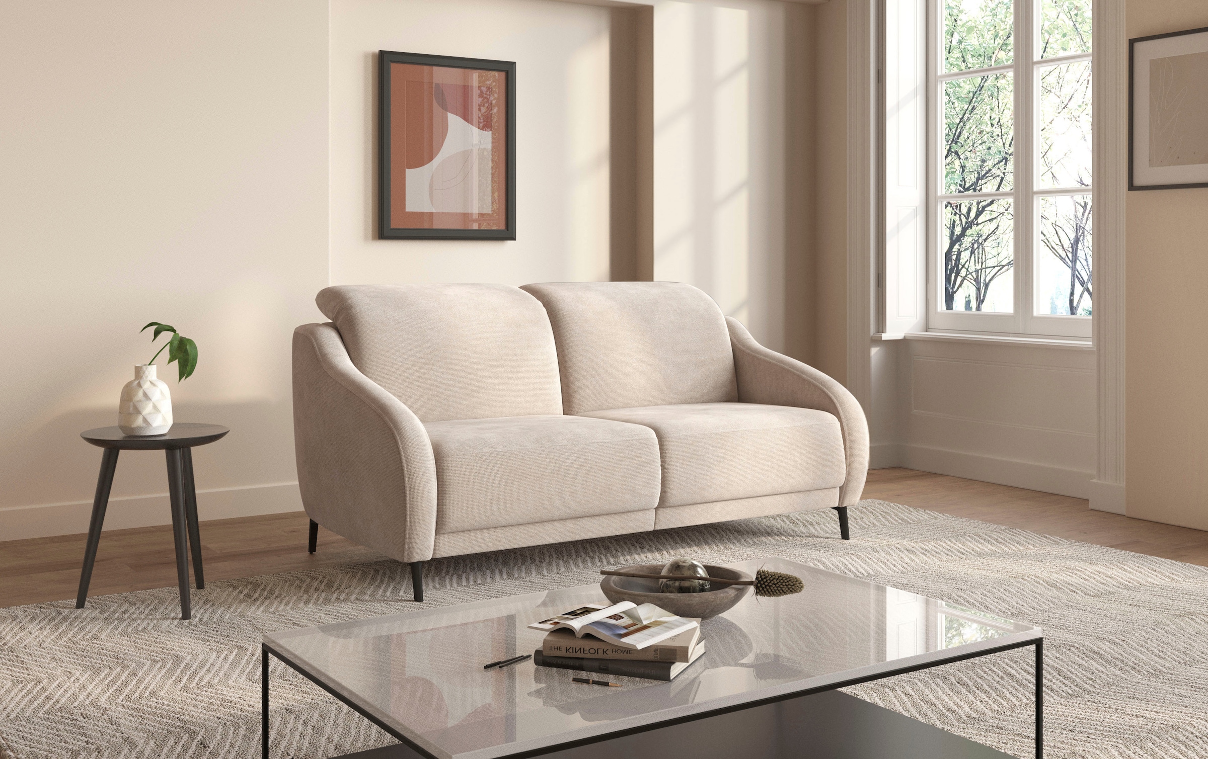 sit&more 2,5-Sitzer »Blues«, wahlweise mit Klapptisch und USB