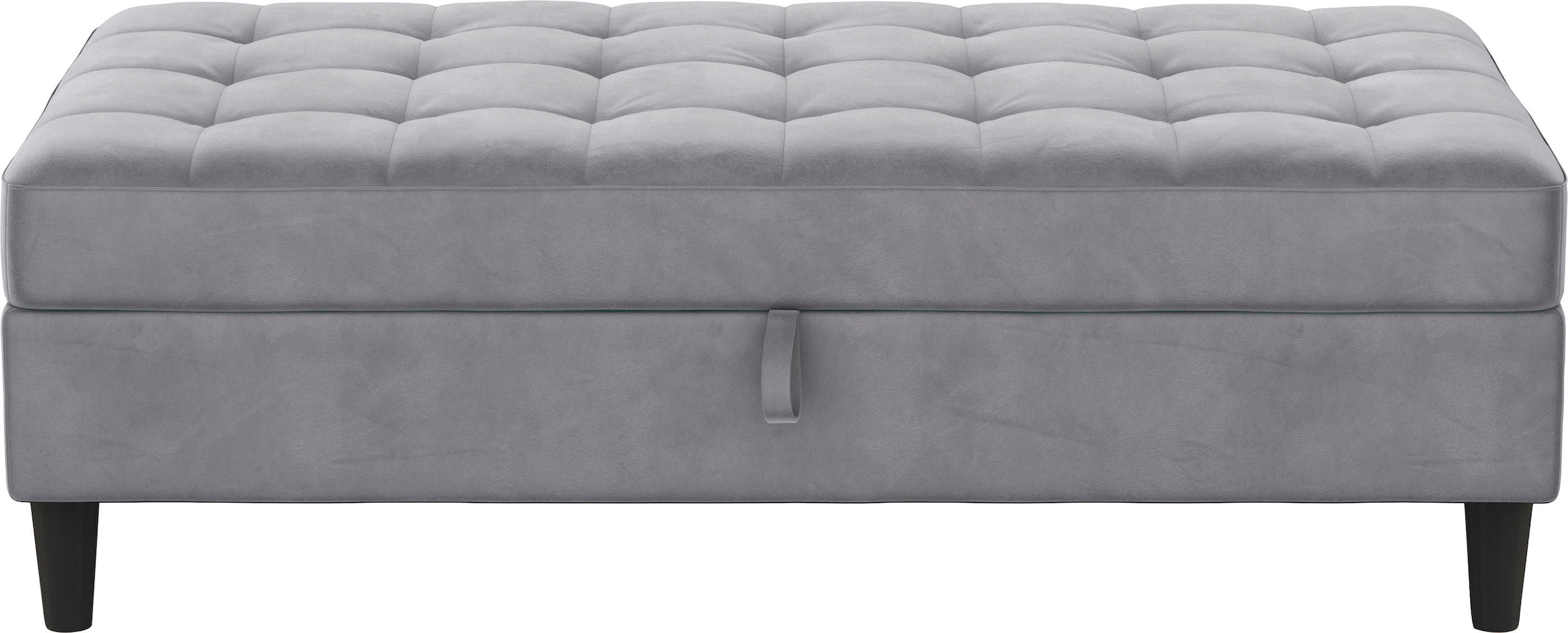 Dorel Home Stauraumhocker »Presley« Polsterhocker mit Stauraum, frei im Raum stellbar, Sitzhöhe 43 cm