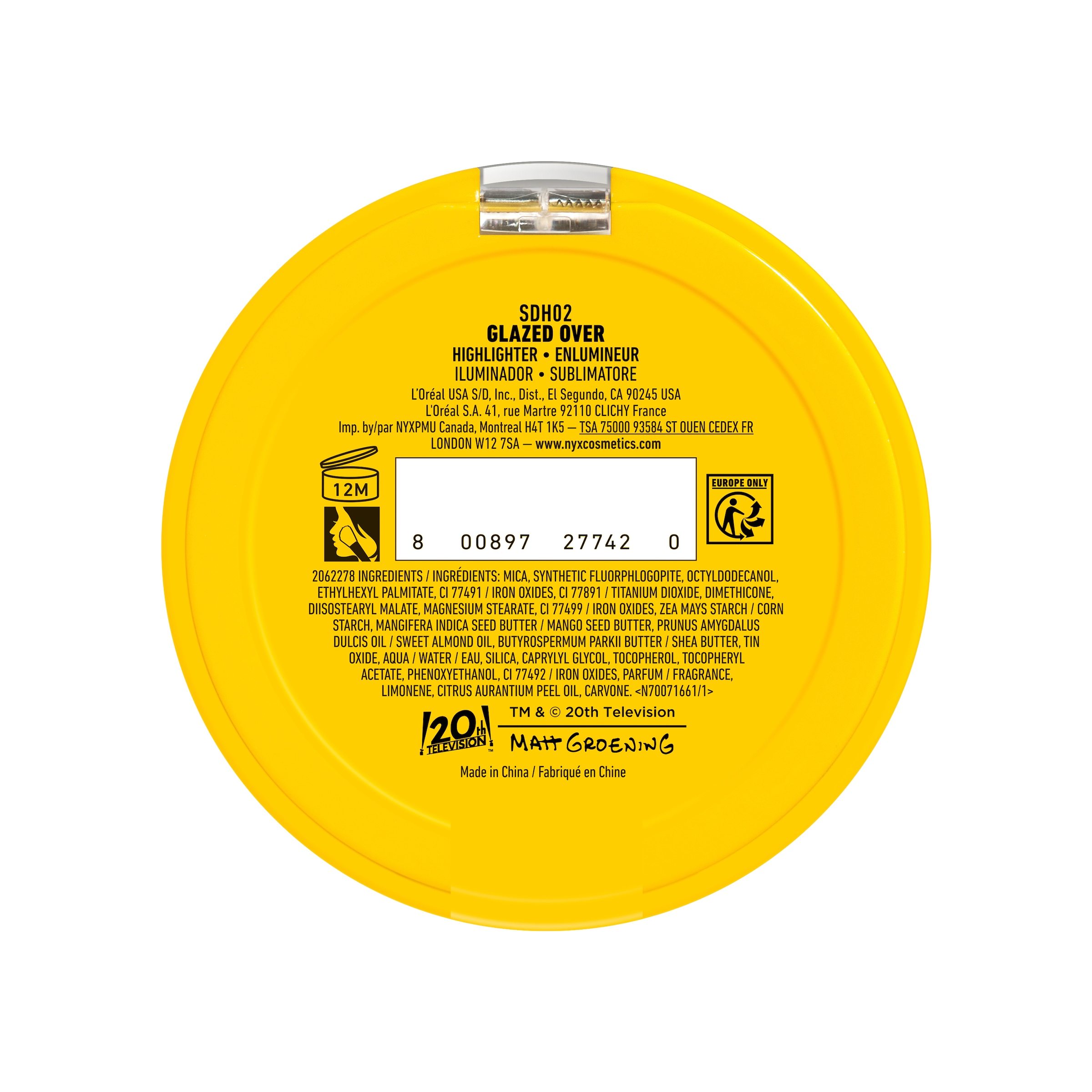 NYX PROFESSIONAL MAKEUP Highlighter »HOMER SIMPSON HIGHLIGHTER«