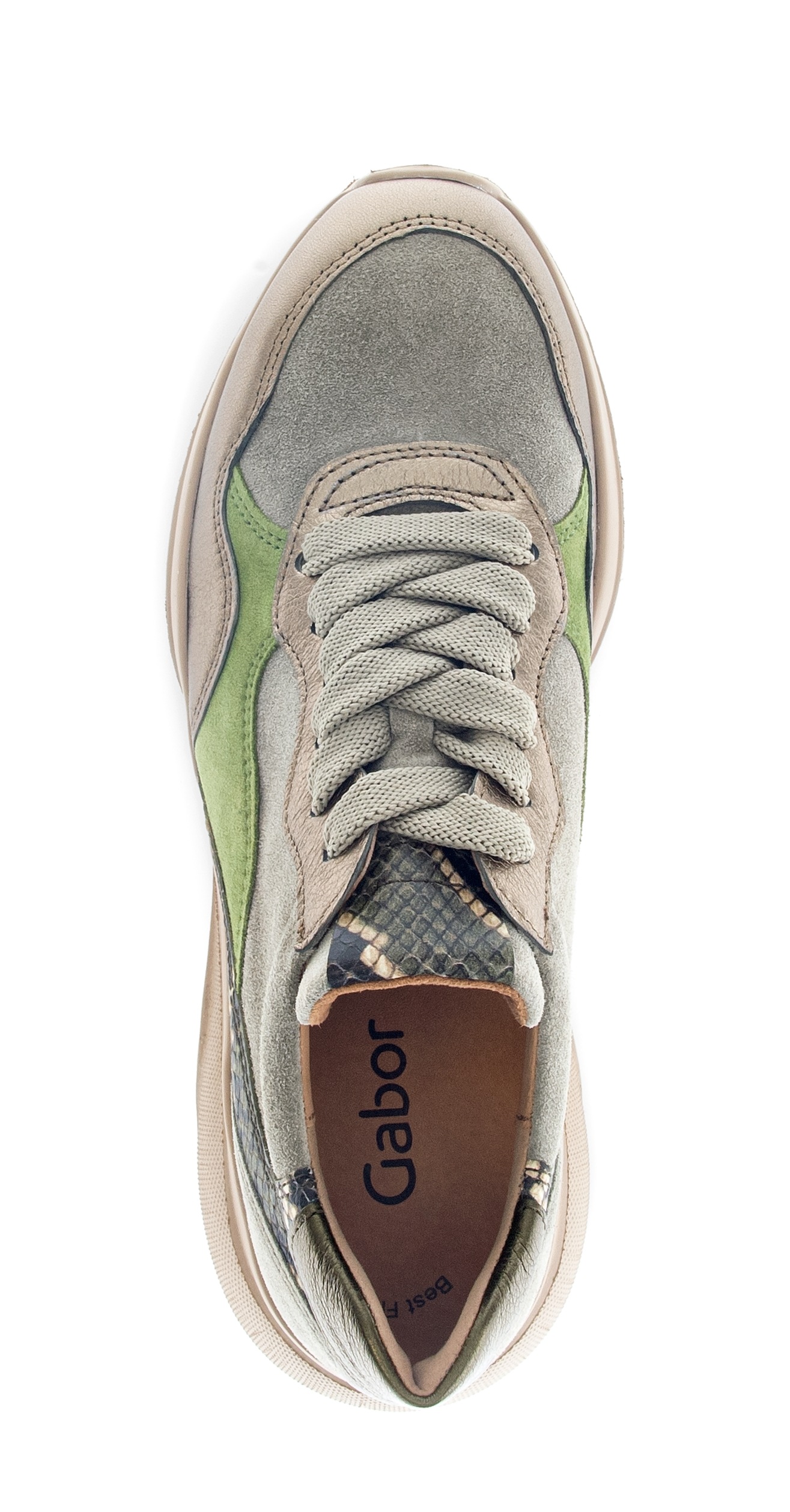 Gabor Plateausneaker, Schnürschuh, Halbschuh mit modischen Kontrastbesätzen