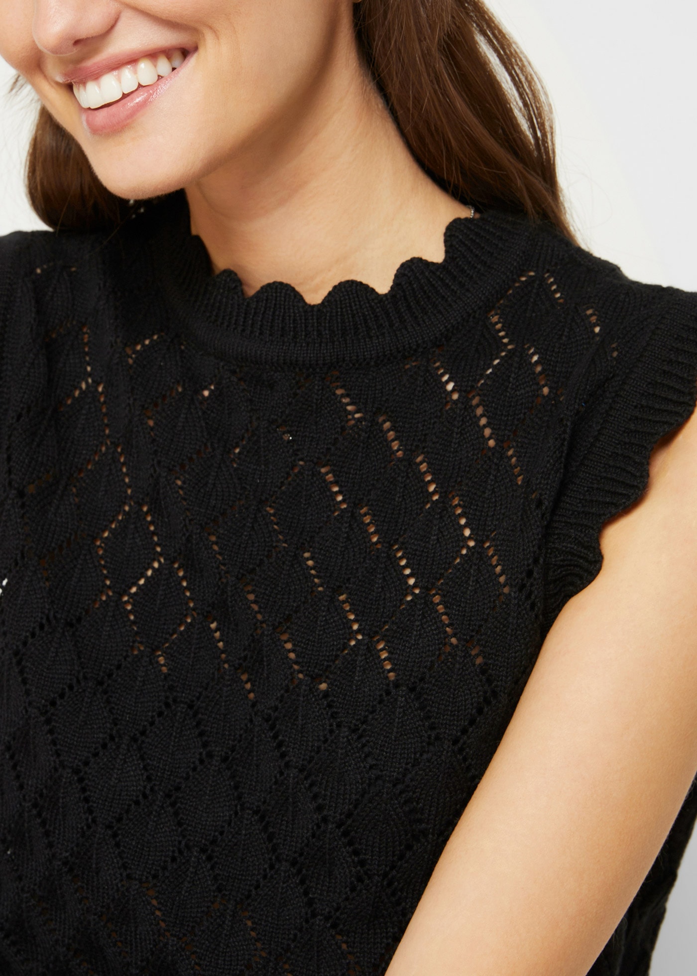 bonprix Pullunder aus Baumwolle und Polyacryl, ohne Ärmel, für Frühling und Sommer