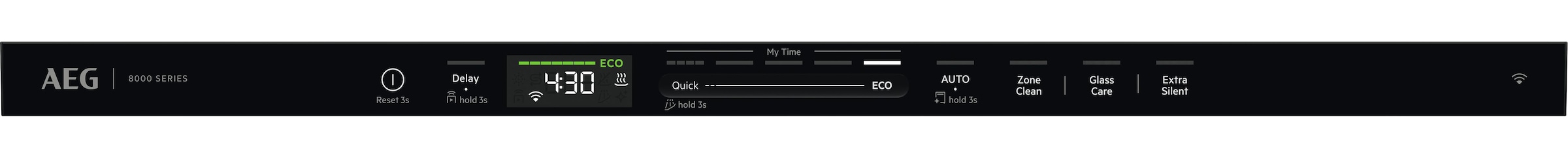 AEG vollintegrierbarer Geschirrspüler Serie 8000, 60 cm, WiFi »GI8200B2SC« 14 tlg. Maßgedecke Wassersparende Spülmaschine mit nur 8,4l kraftvoll gegen Eingebranntes