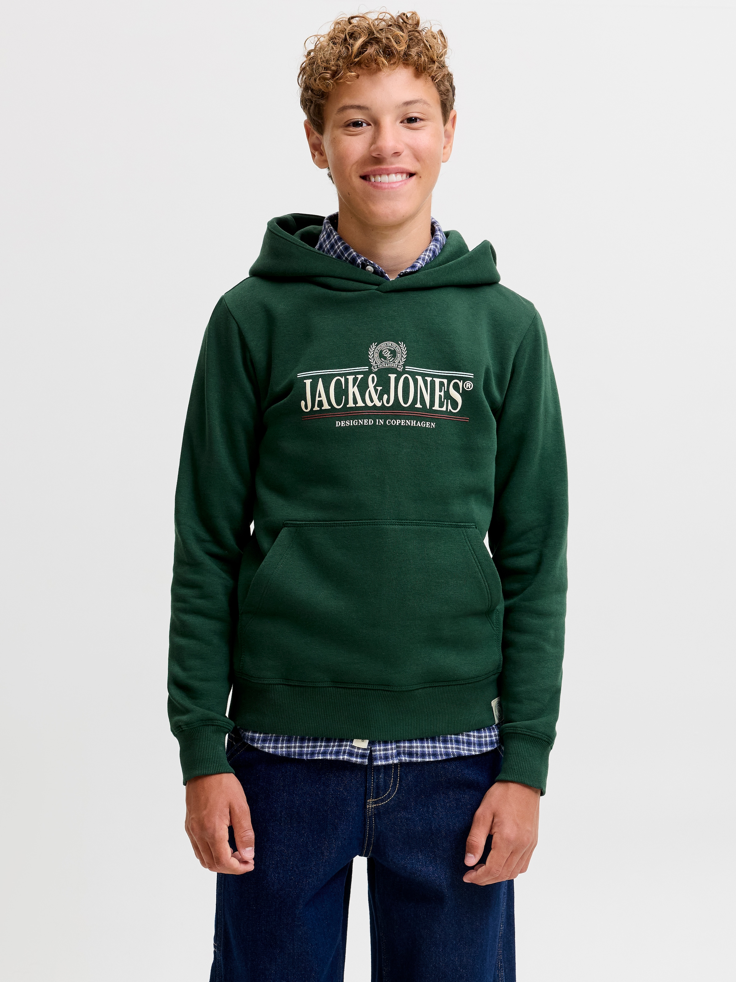 Jack & Jones Junior Kapuzensweatshirt »JORFREDERIKSBERG GRAPHIC BOX SH JNR«, Baumwollmischung, regular fit
