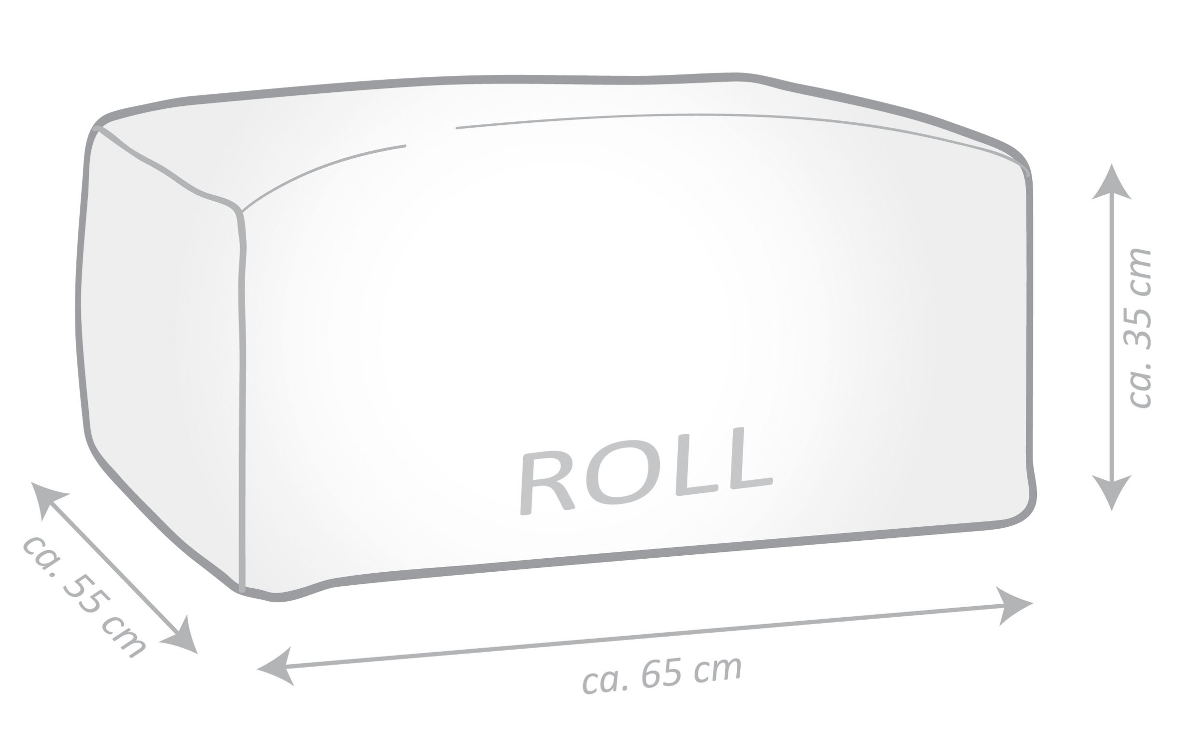 Magma Heimtex Sitzsack »Roll WOOLLY«, (1 St.)