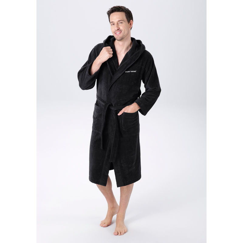 BRUNO BANANI Unisex-Bademantel »Daniel, ideal für Sauna & Spa, Hotelbademantel, Morgenmantel« 1 Stk. tlg., Damen & Herren Bademantel, lang, mit...