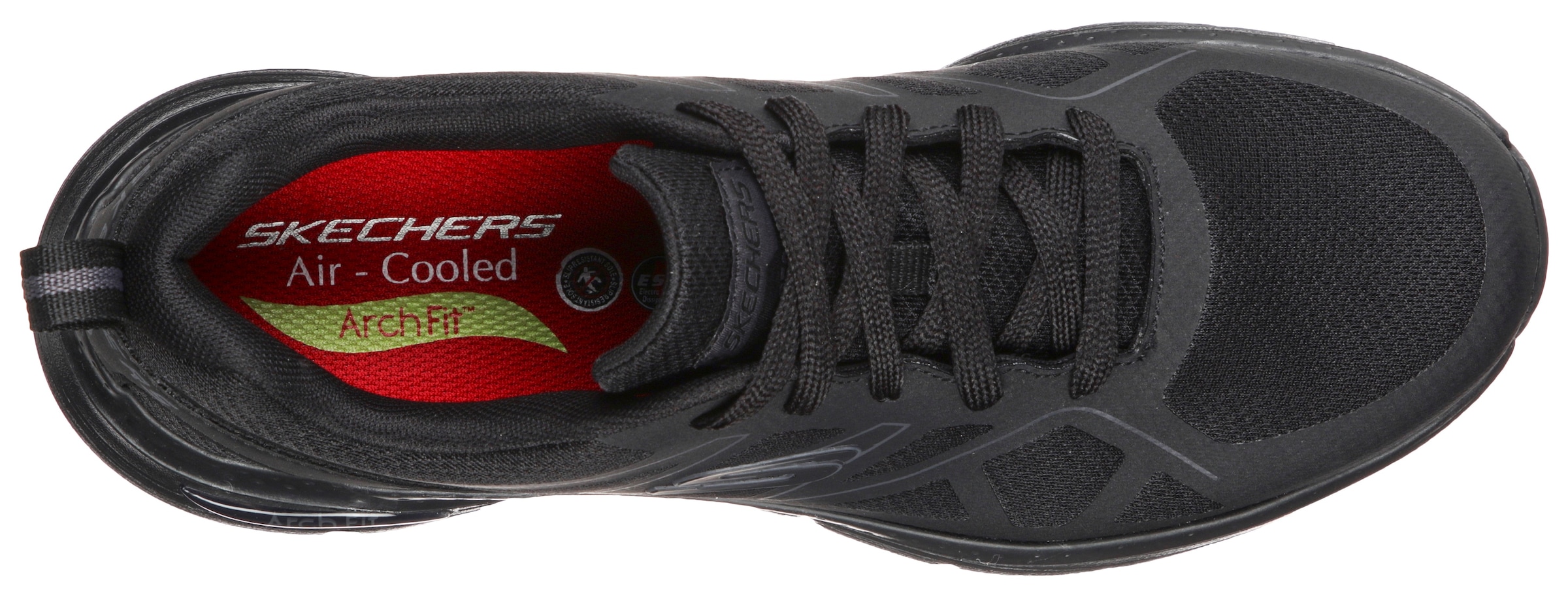 Skechers Berufsschuh »ARCH FIT SR«, Schnürschuh für Gastronomie,Pflege mit gepolstertem Schaftrand
