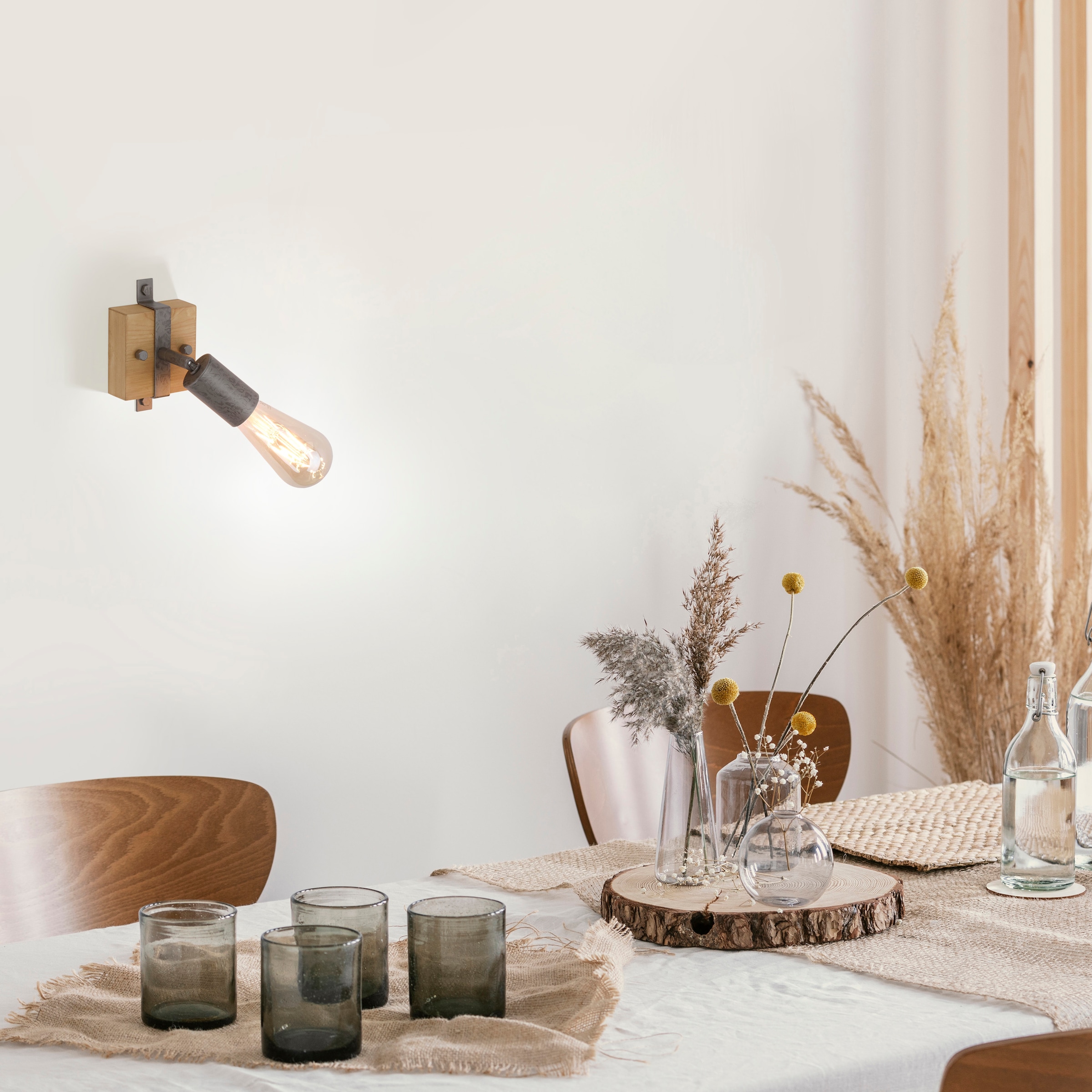 JUST LIGHT Deckenleuchte »SLAT« E27 1 Stk. ExklusiveE27
